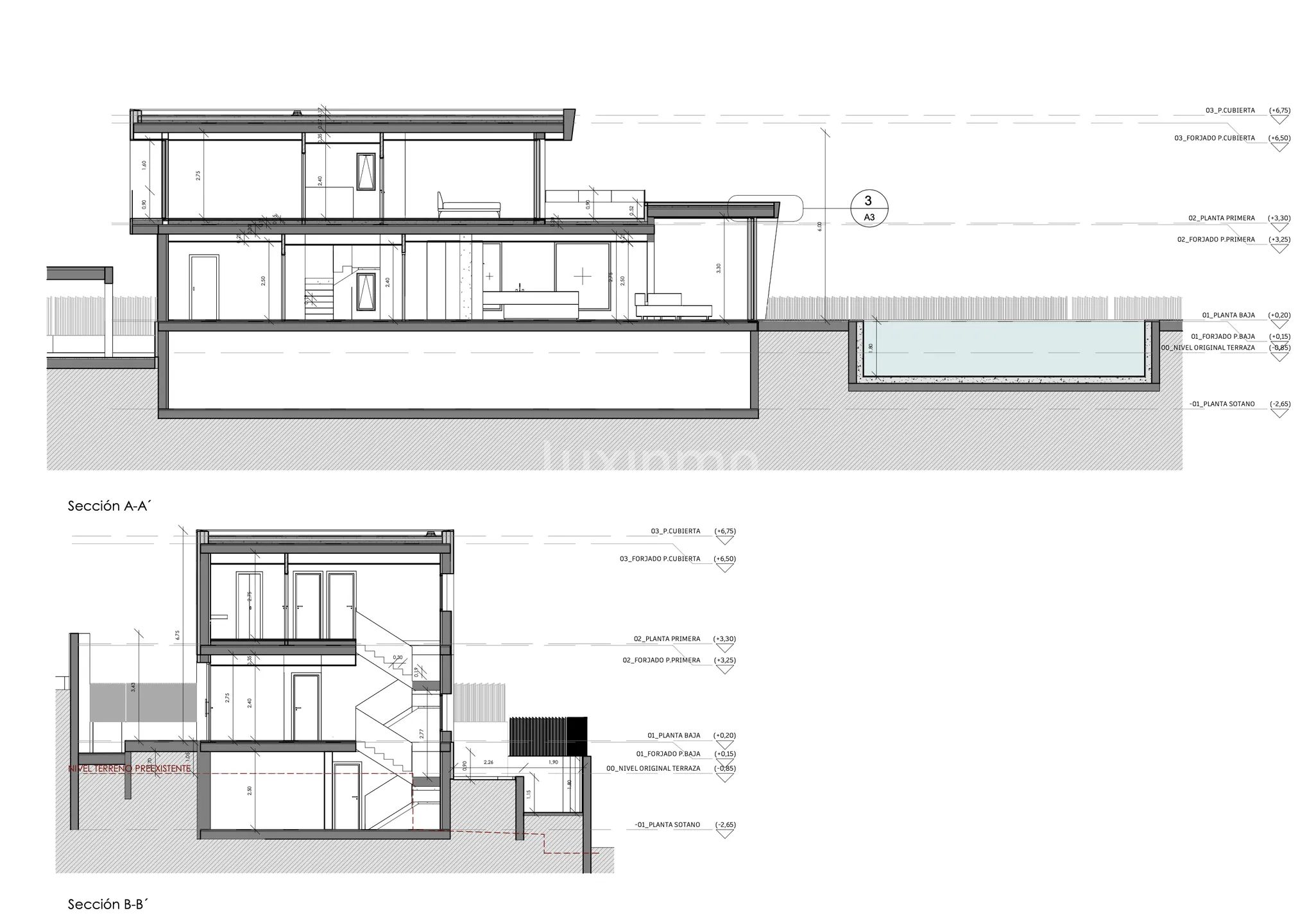Luxuriöses, modernes Haus mit Meerblick in La Fustera — Floor Plan 7