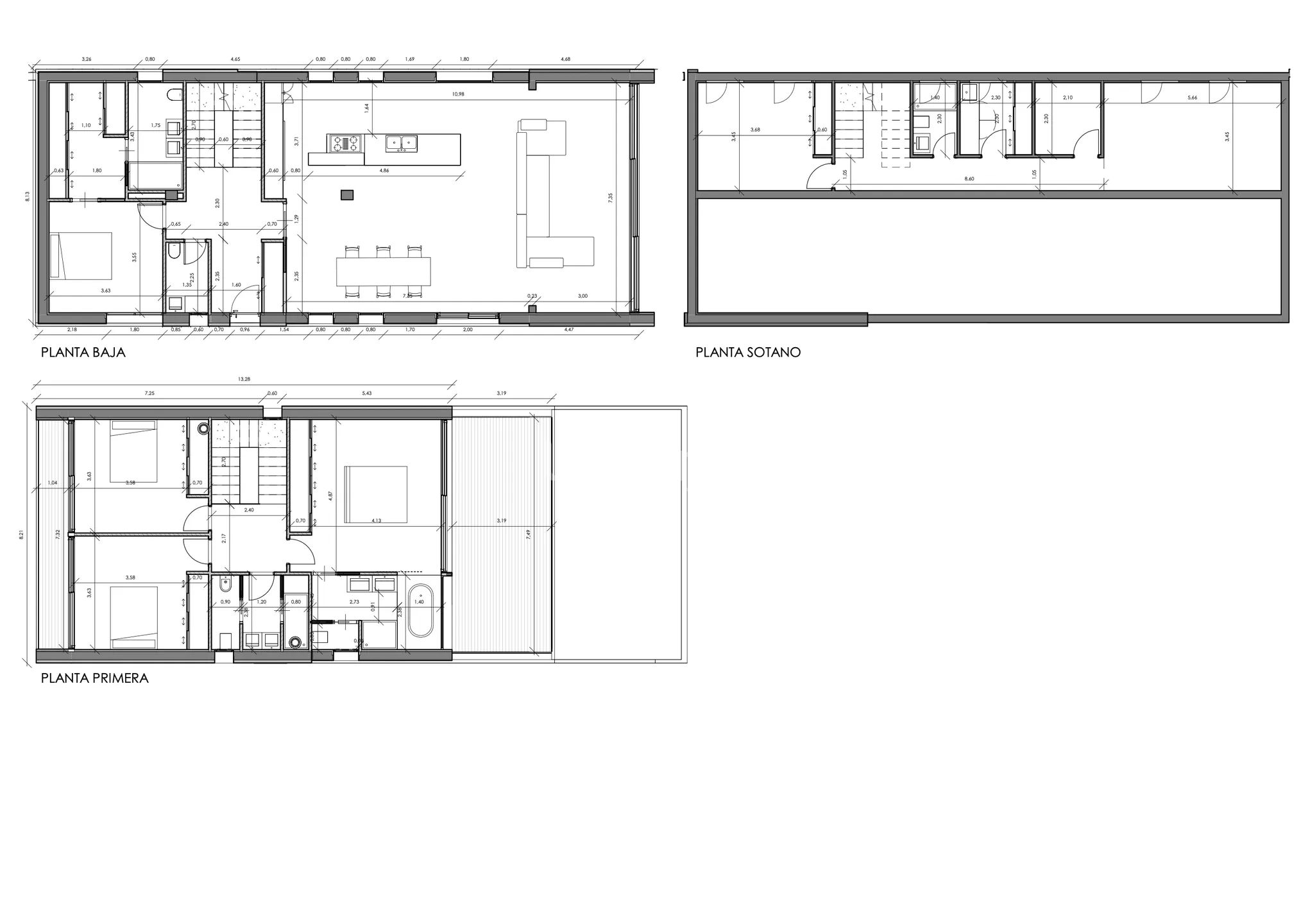 Luxueuse maison moderne avec vue sur la mer à La Fustera — Floor Plan 2