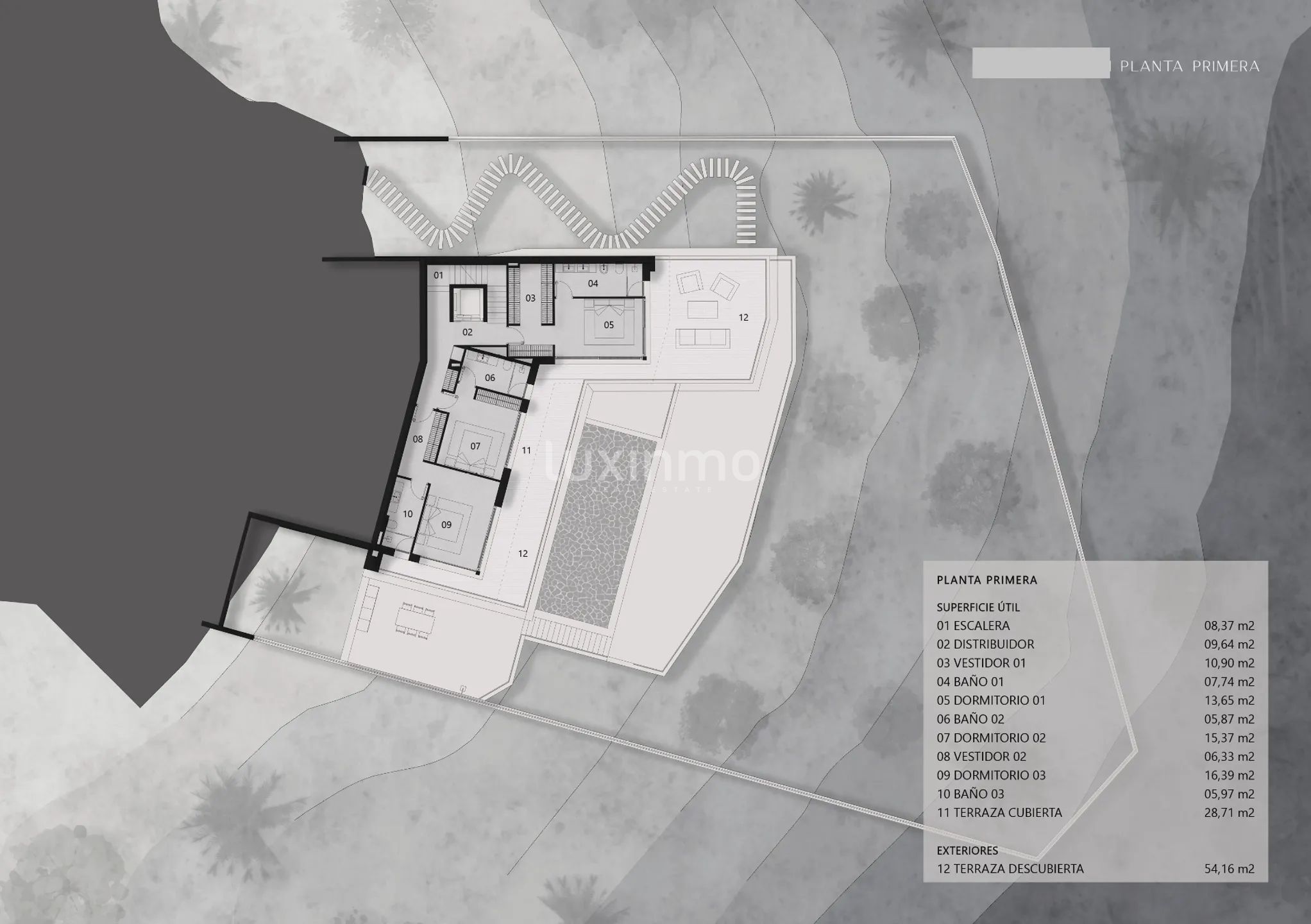 Stunning 4 bedroom detached villa with sea views in Altea — Floor Plan 3