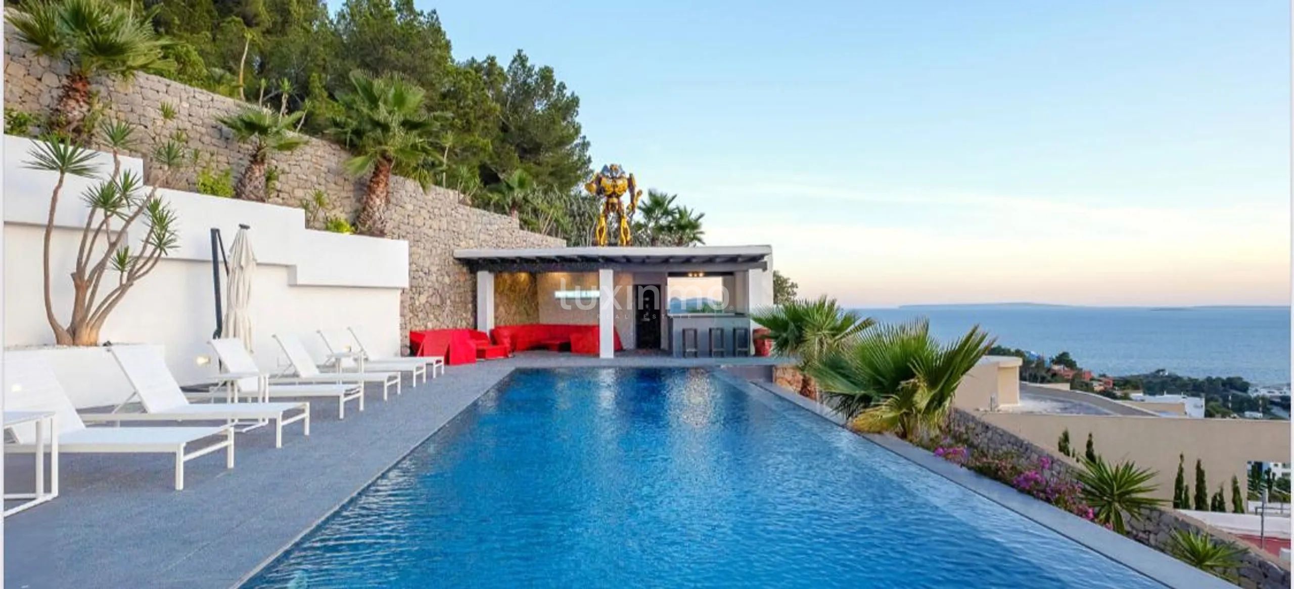Villa moderne contemporaine avec vue panoramique sur la mer à Can Pep Simo - Ibiza — photo 3