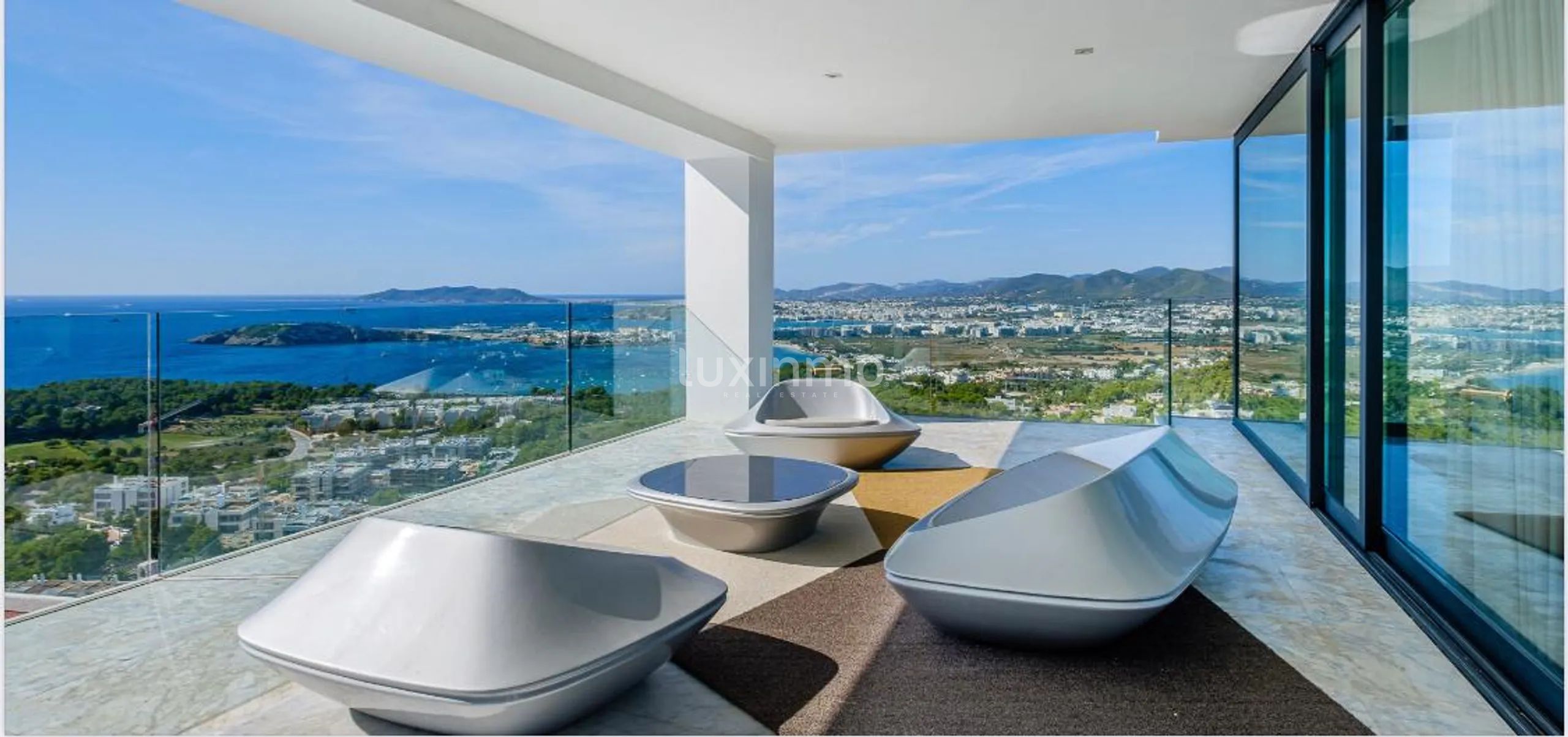 Villa moderne contemporaine avec vue panoramique sur la mer à Can Pep Simo - Ibiza — photo 13