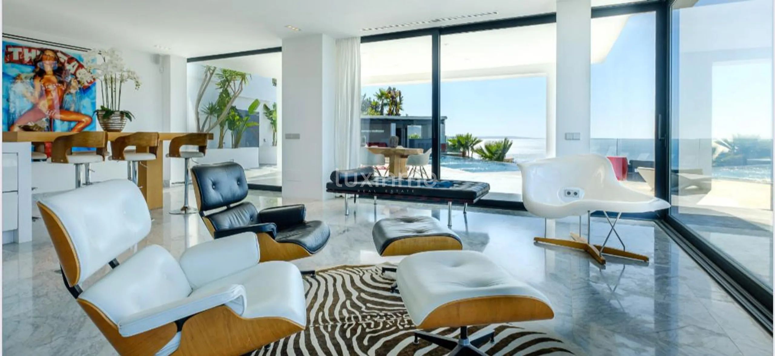 Villa moderne contemporaine avec vue panoramique sur la mer à Can Pep Simo - Ibiza — photo 43