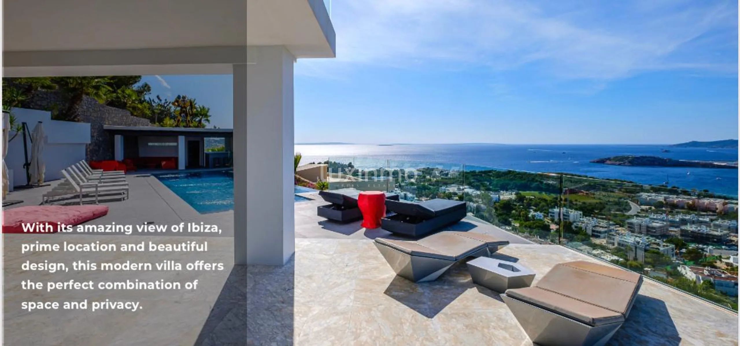 Villa moderne contemporaine avec vue panoramique sur la mer à Can Pep Simo - Ibiza — photo 7