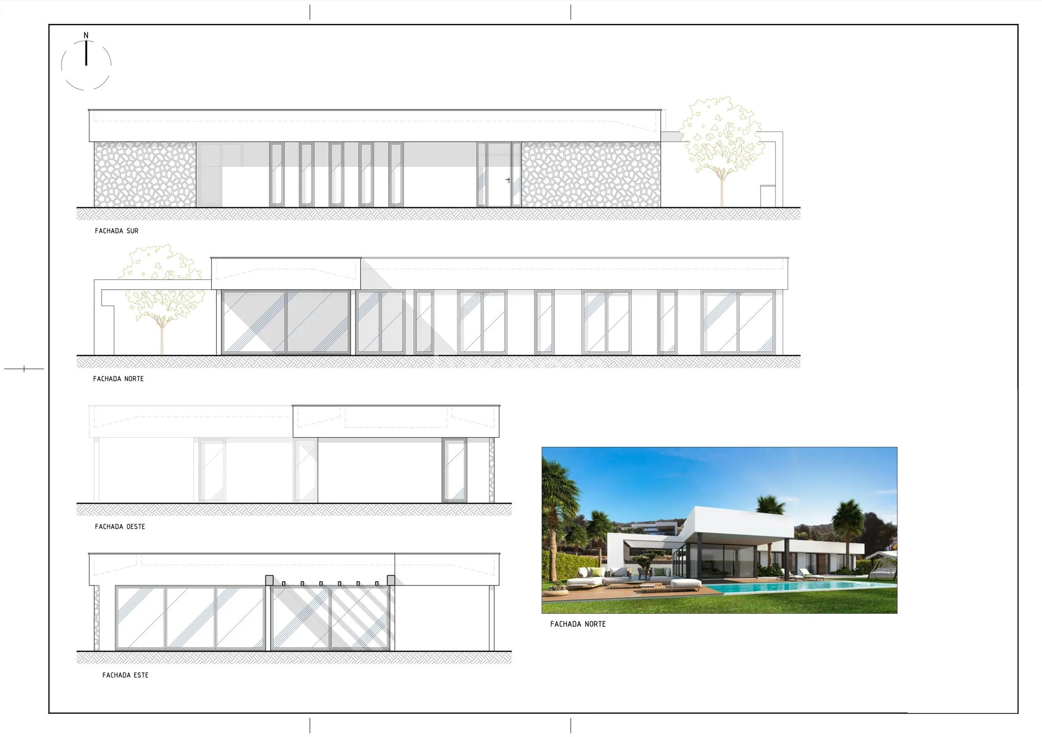 Single level villa on a flat plot close to Javea town and beach — Floor Plan 2