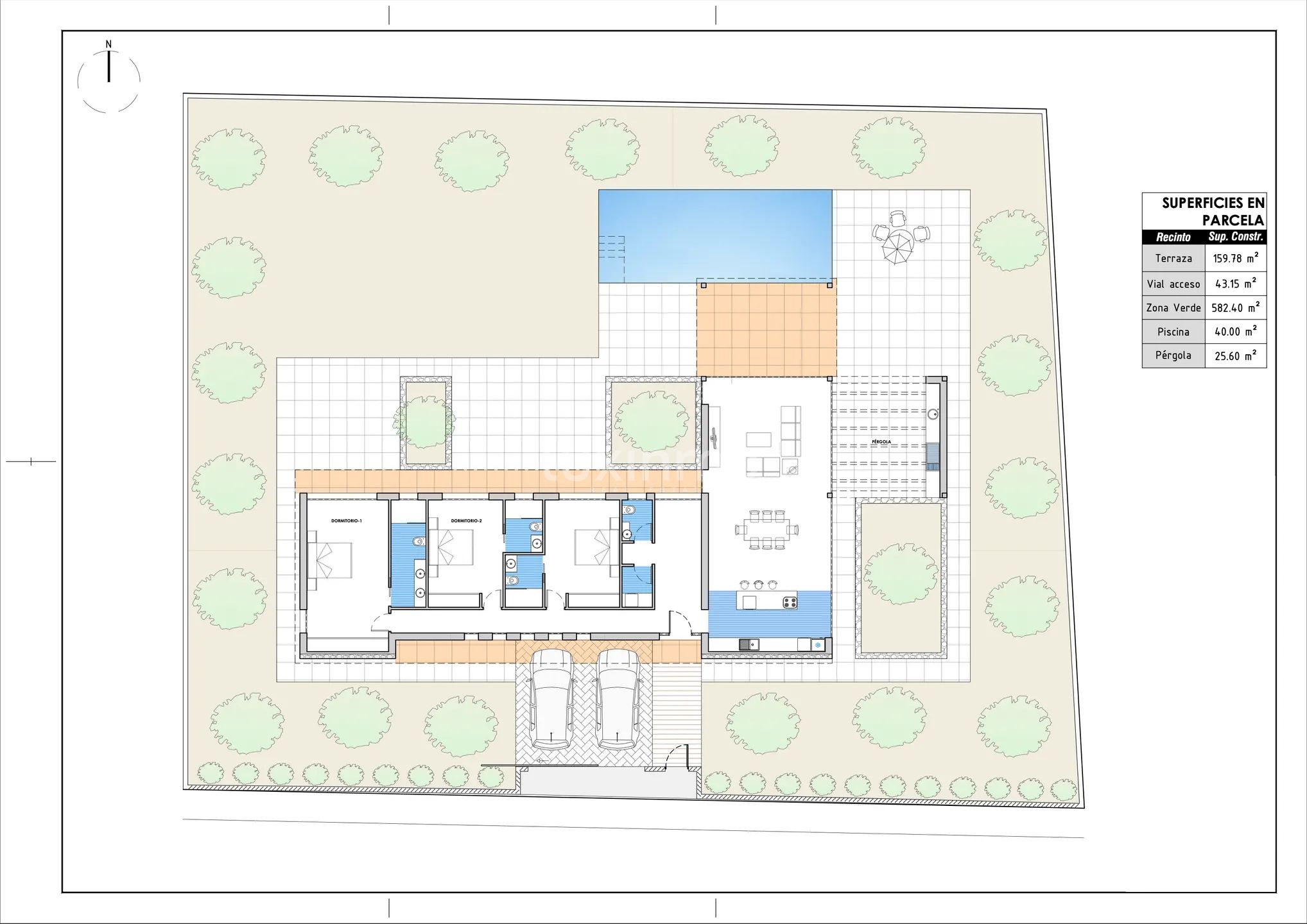 Single level villa on a flat plot close to Javea town and beach — Floor Plan 1