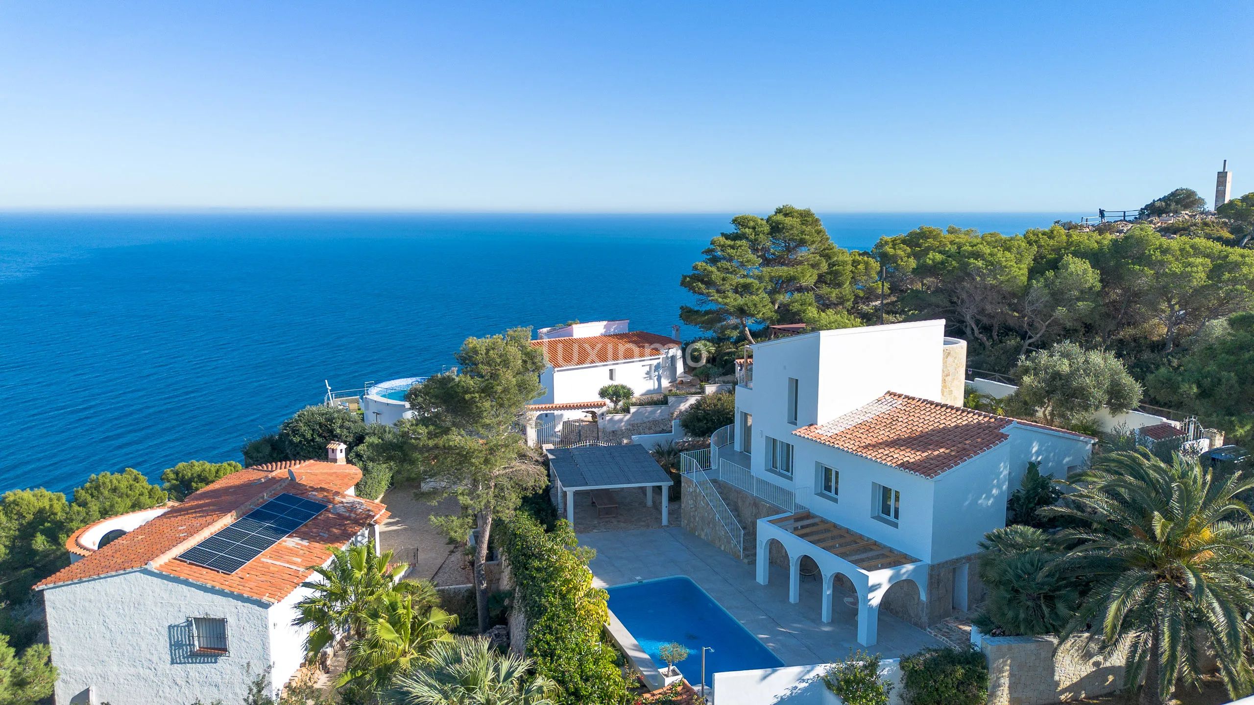 Lyxig villa i Ibiza-stil med havsutsikt i Cabo la Nao, Jávea — photo 14