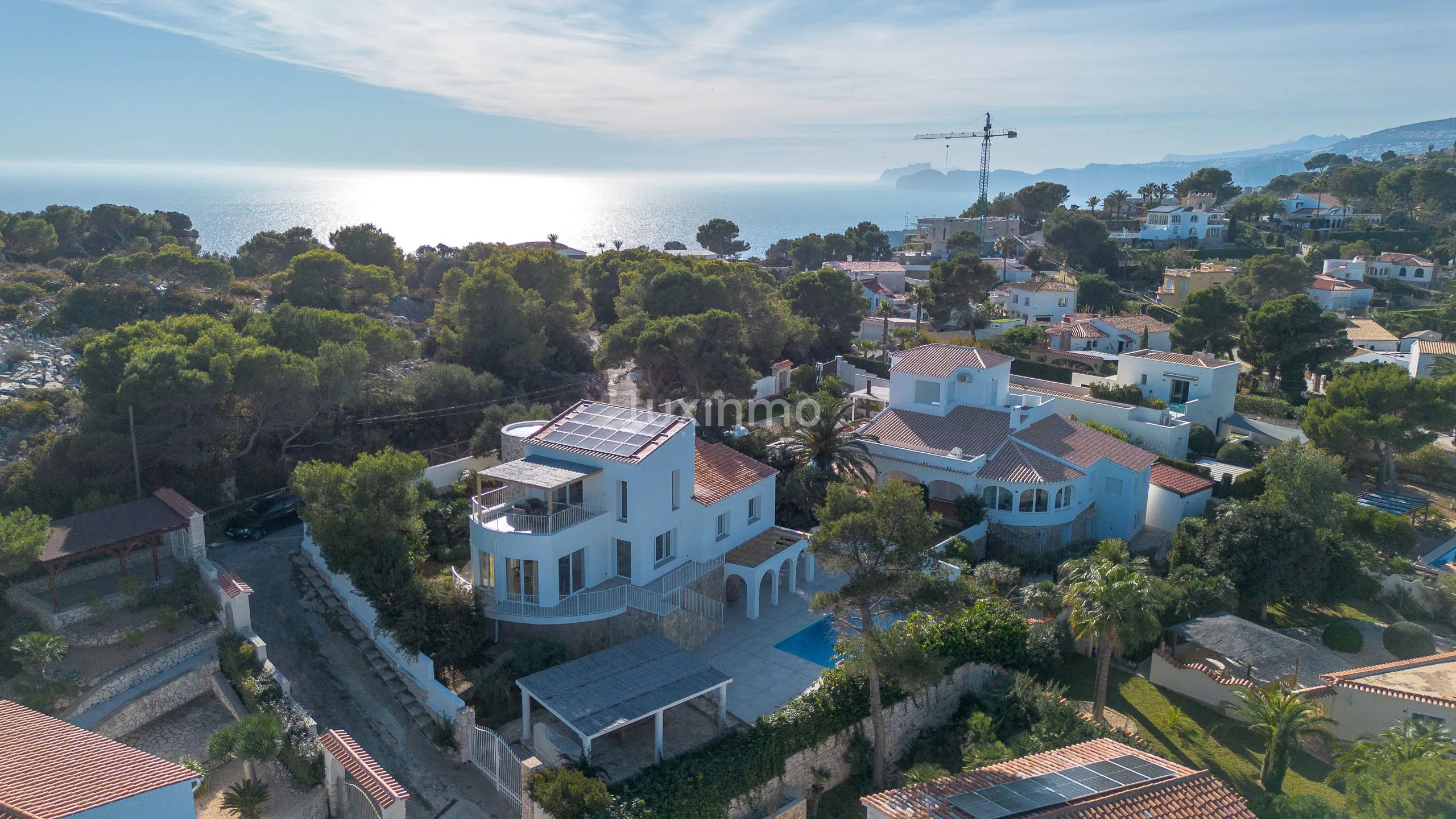 Lyxig villa i Ibiza-stil med havsutsikt i Cabo la Nao, Jávea — photo 15