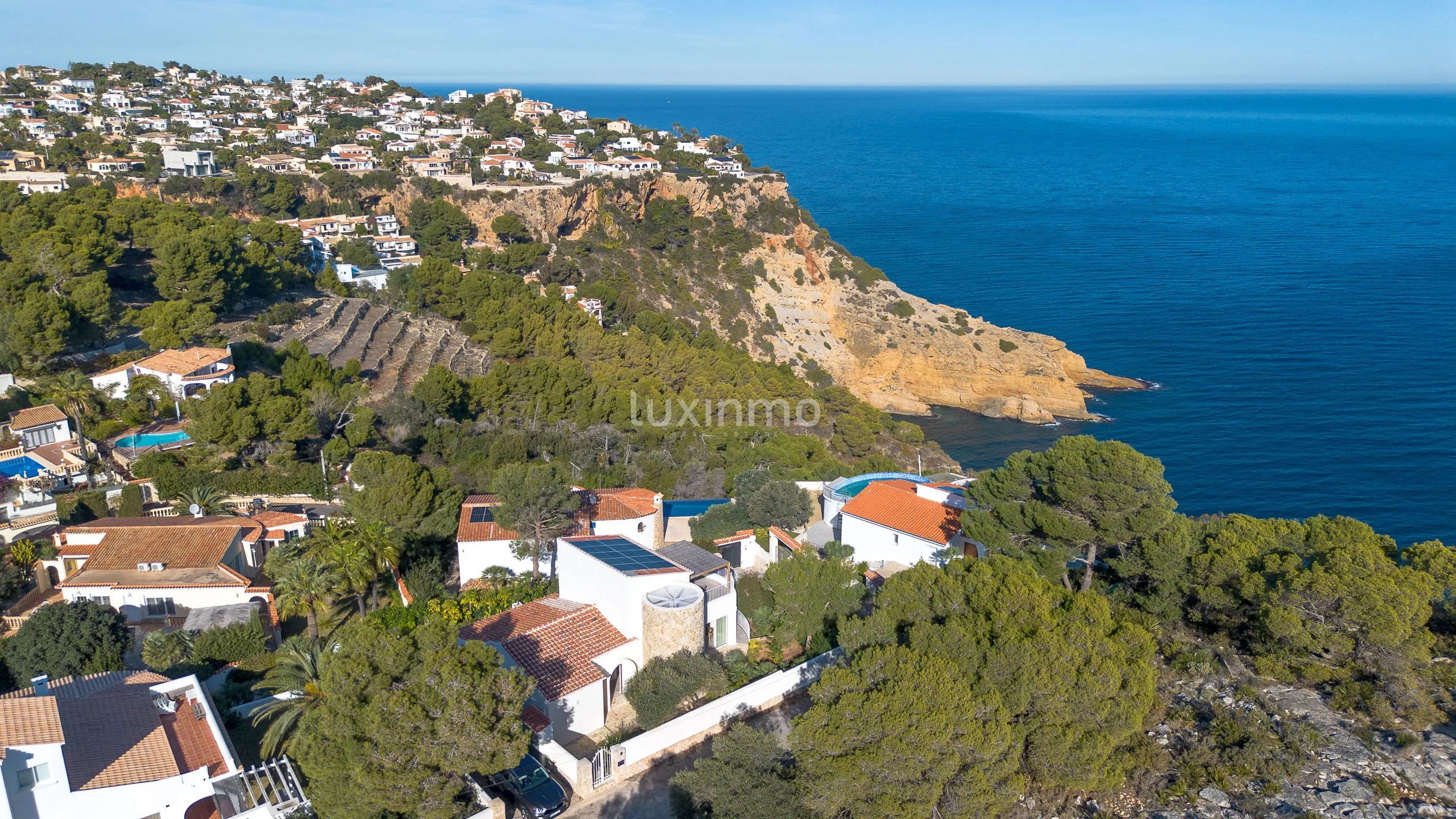 Lyxig villa i Ibiza-stil med havsutsikt i Cabo la Nao, Jávea — photo 19
