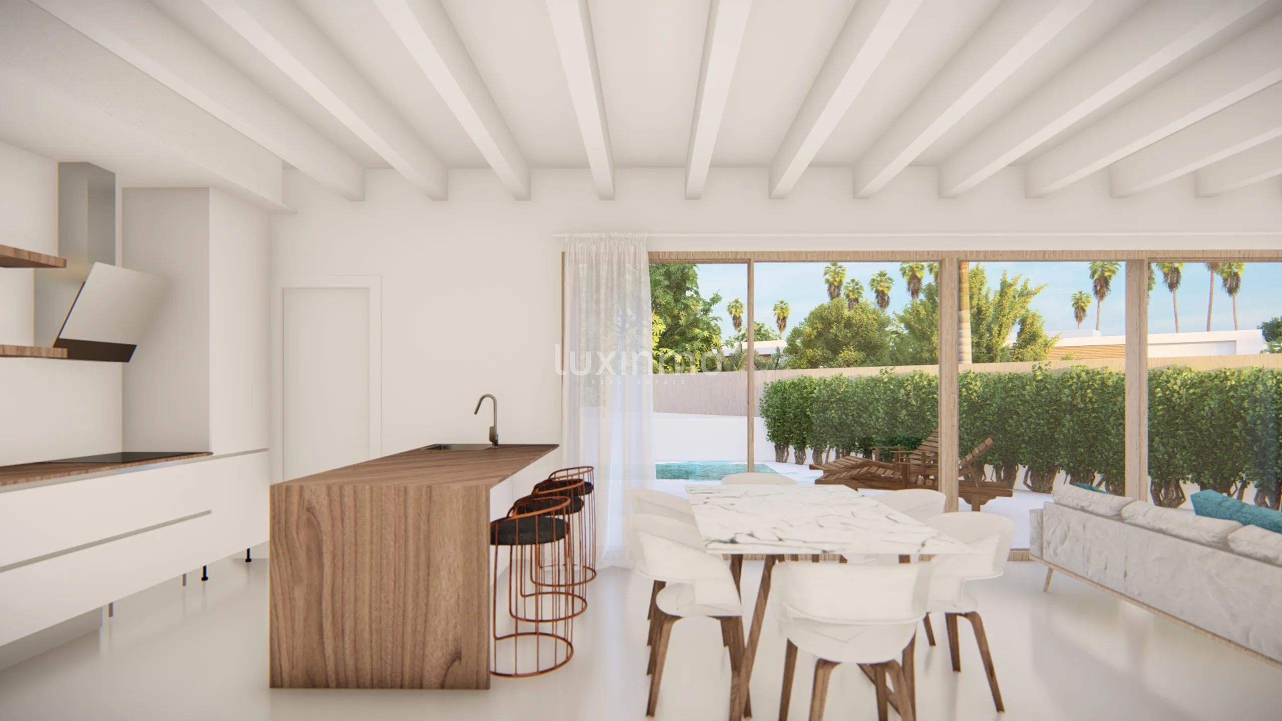 Impresionante villa de nueva construcción de estilo ibicenco en San Miguel de Salinas — photo 2
