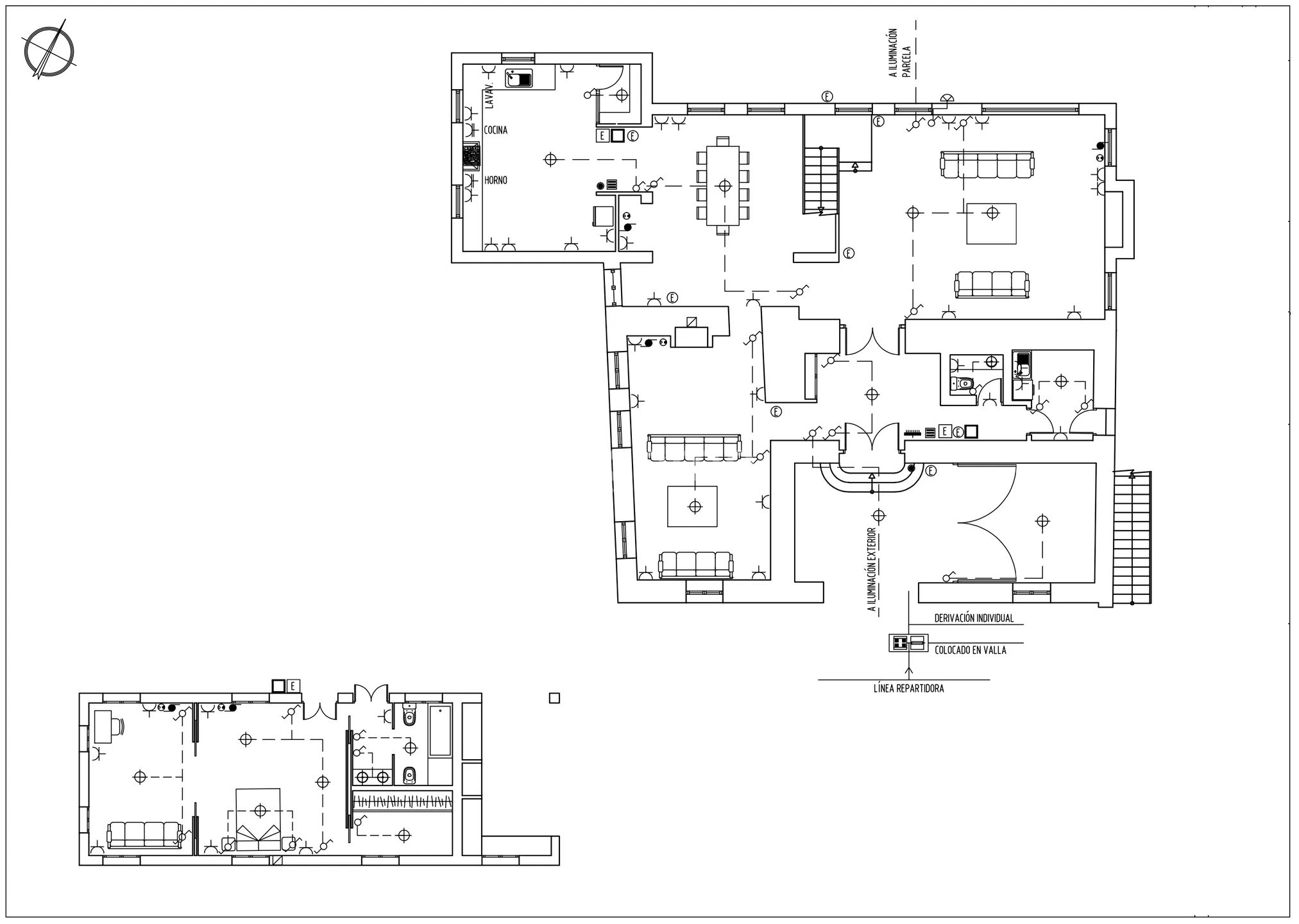 Stunning remodelled finca with guest house and pool in Mutxamel — Floor Plan 1