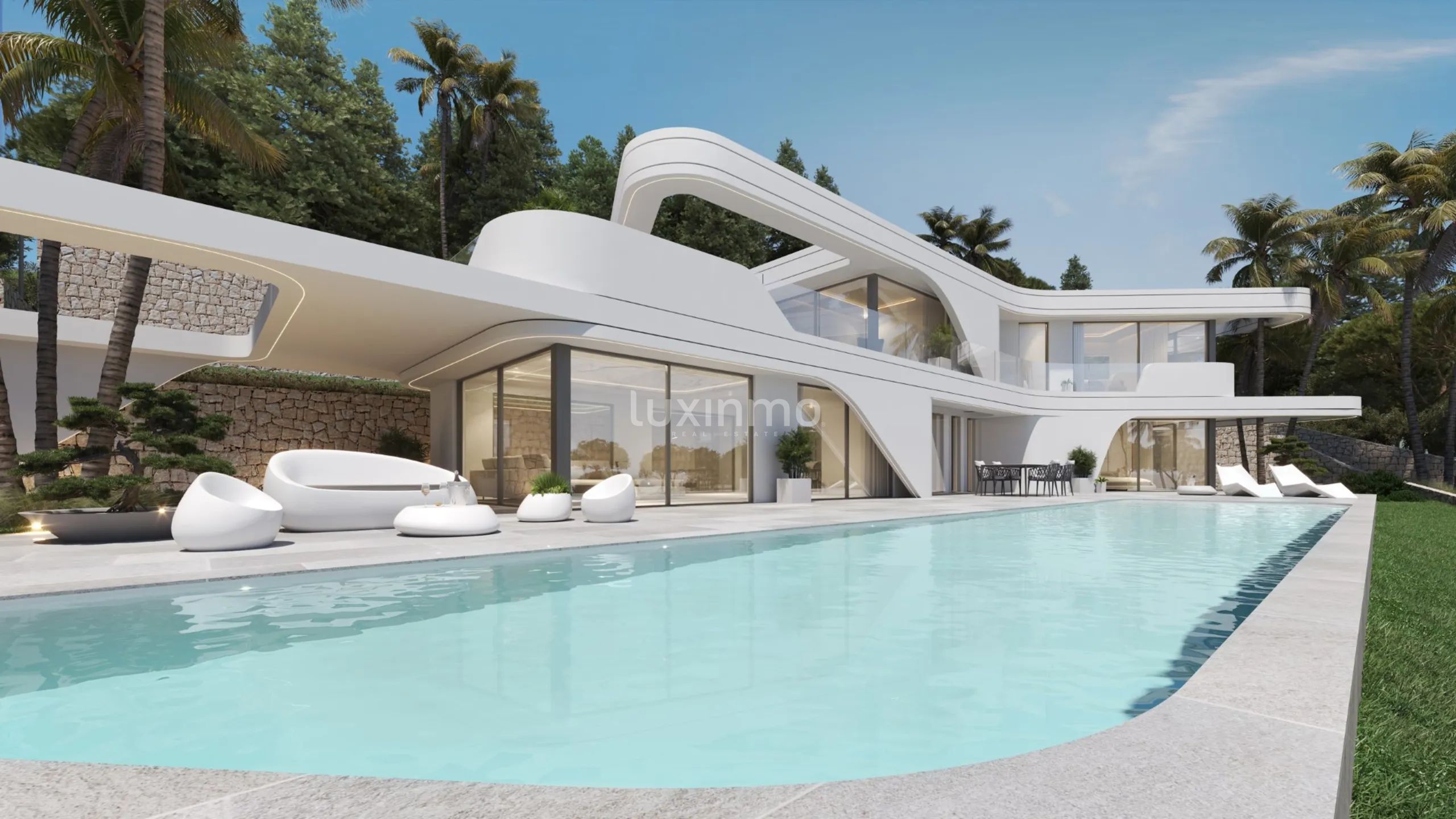 Impresionante villa moderna con vistas al mar en Javea — photo 1