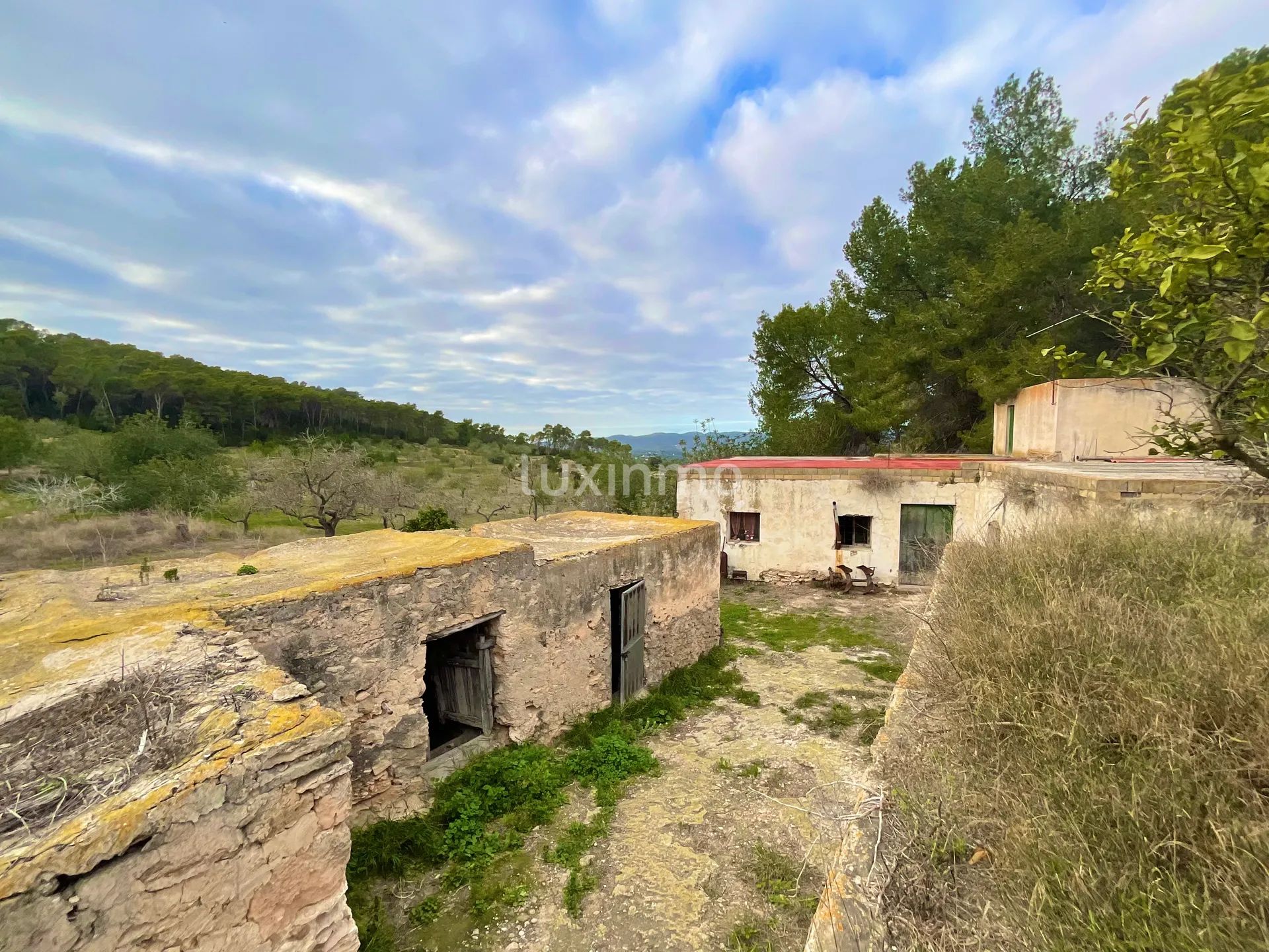 100 jaar oude finca die gerenoveerd moet worden in het idyllische platteland van San Rafael, Ibiza — photo 7