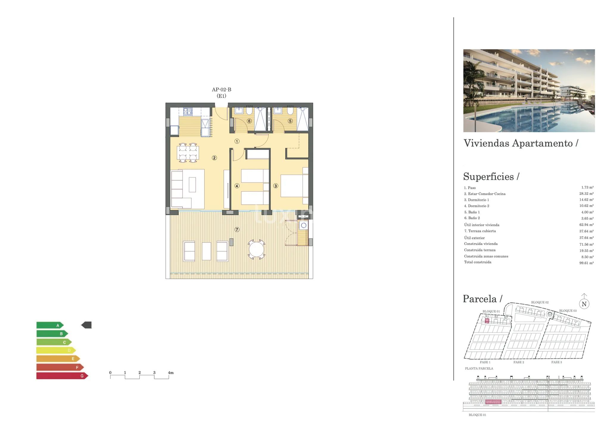 2 Bed Bungalow in Mutxamel — Floor Plan 1