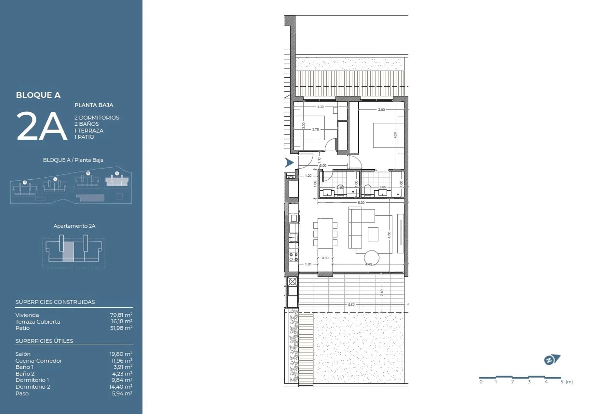 Modern Apartment in El Tossal-Bello Horizonte — Floor Plan 1
