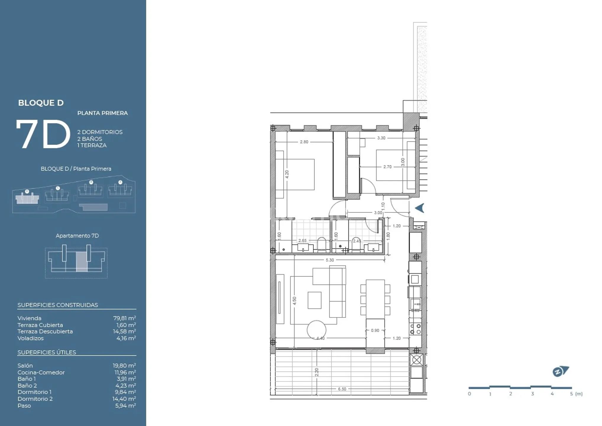 Modern Apartment in El Tossal-Bello Horizonte — Floor Plan 1