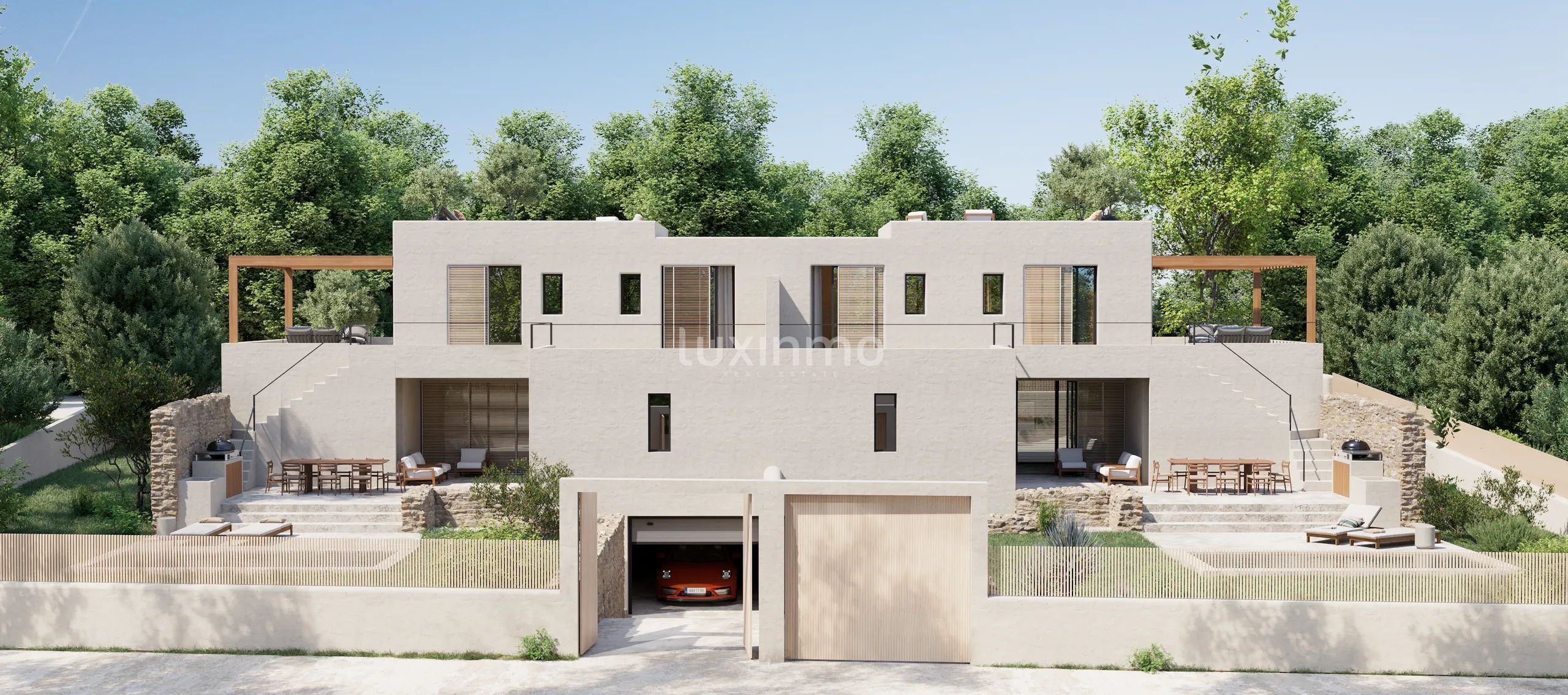 Neugebaute moderne Doppelhaushälfte mit privatem Swimmingpool in Strandnähe in Port des Torrent, Ibiza — photo 2
