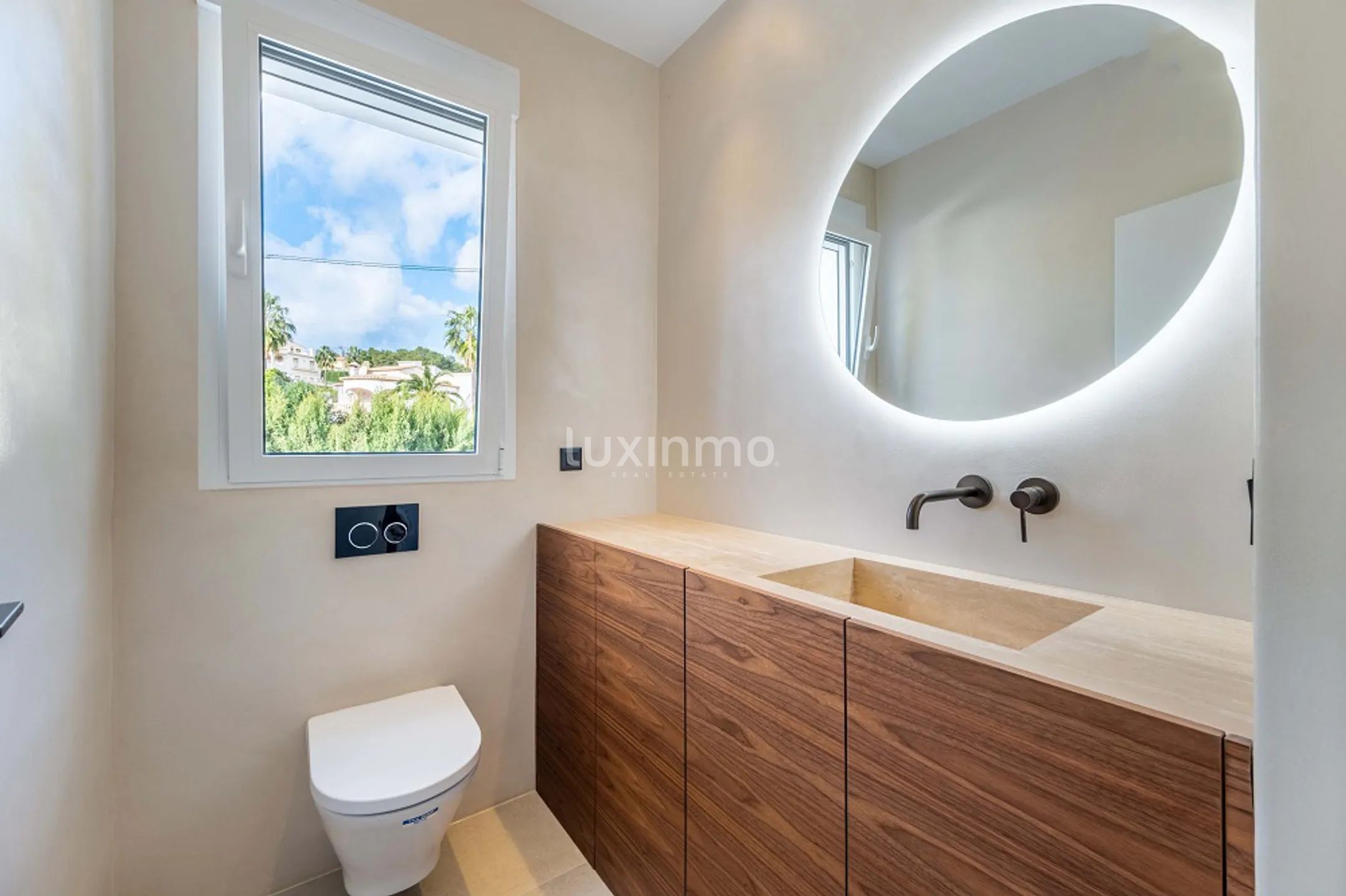 Maison neuve de style ibiza avec vue sur la mer à La Fustera, Benissa — photo 17