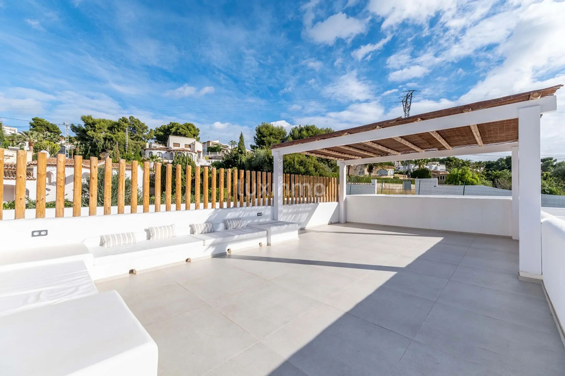 Maison neuve de style ibiza avec vue sur la mer à La Fustera, Benissa — photo 48