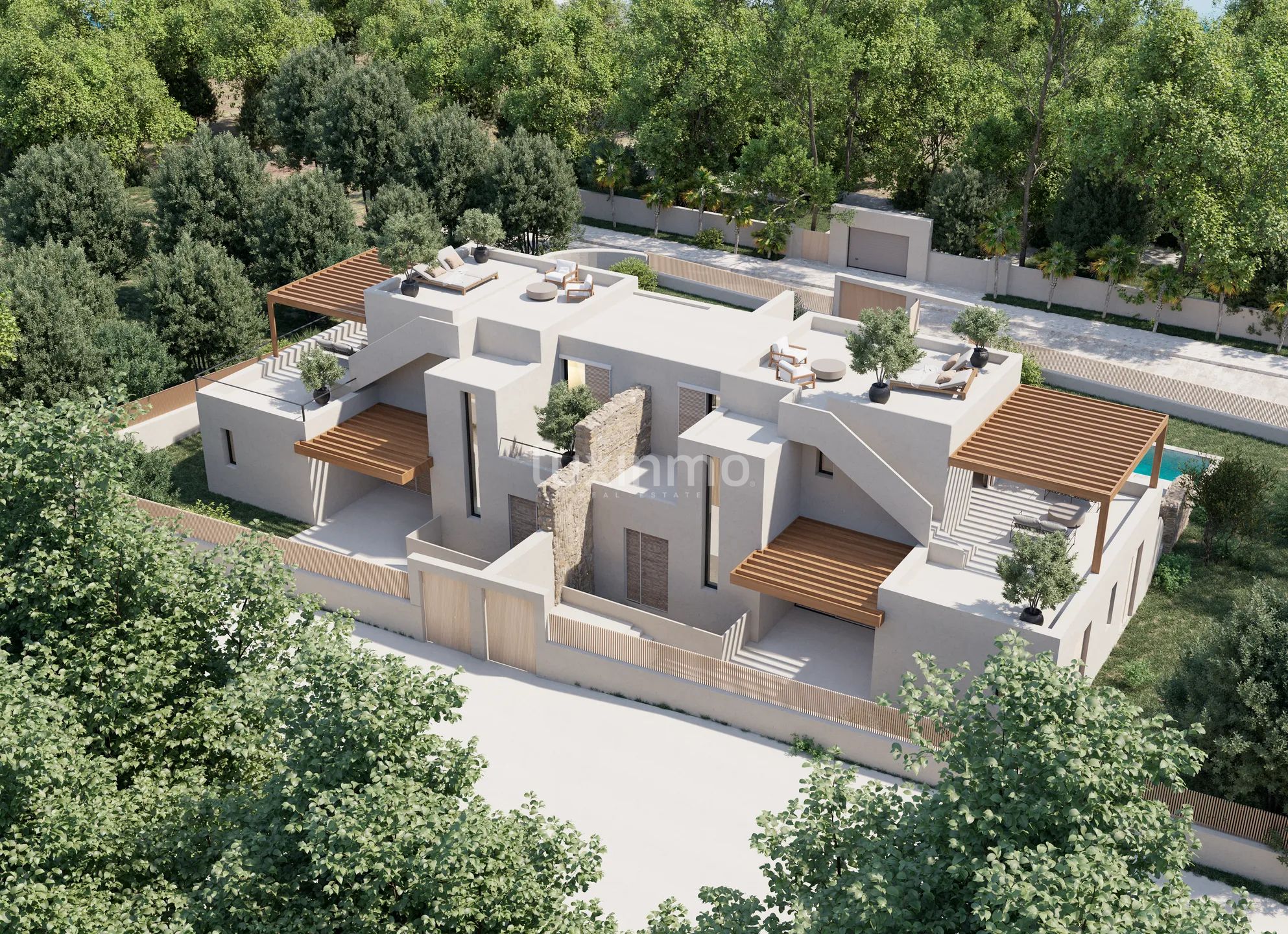 Nouvelle maison moderne jumelée avec piscine privée près de la plage à Port des Torrent, Ibiza — photo 2