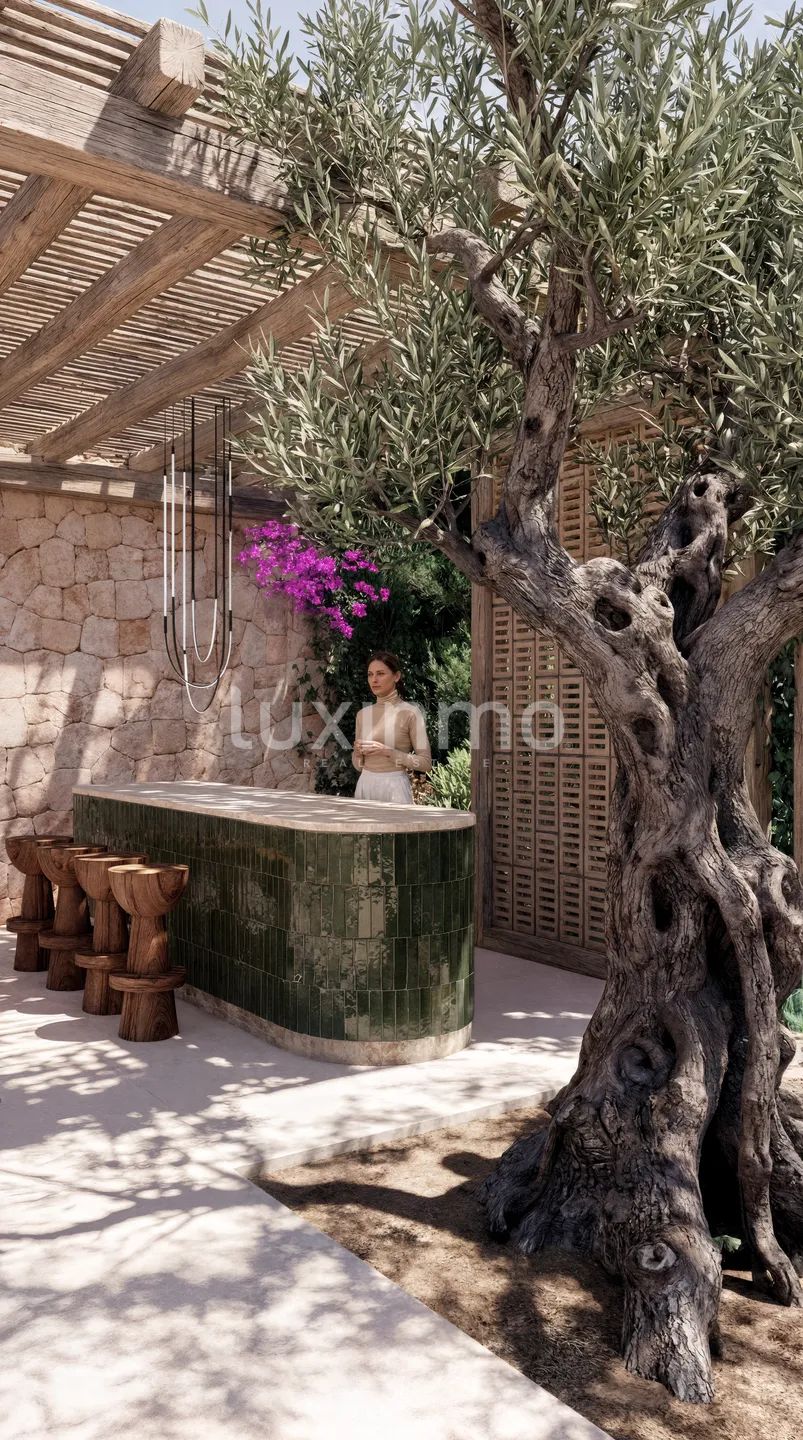 Lujosa villa con vistas al mar y a la puesta de sol en Cala Salada, Ibiza — photo 13