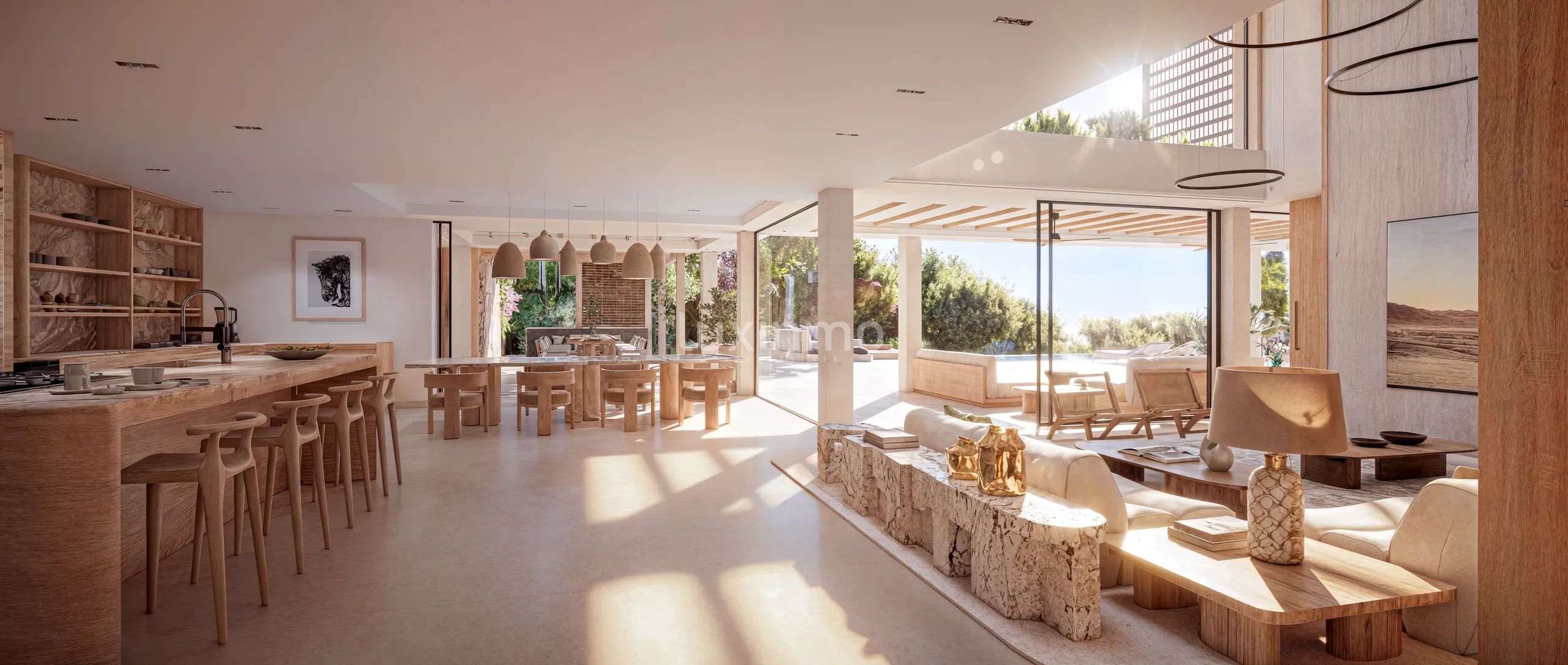 Lujosa villa con vistas al mar y a la puesta de sol en Cala Salada, Ibiza — photo 3