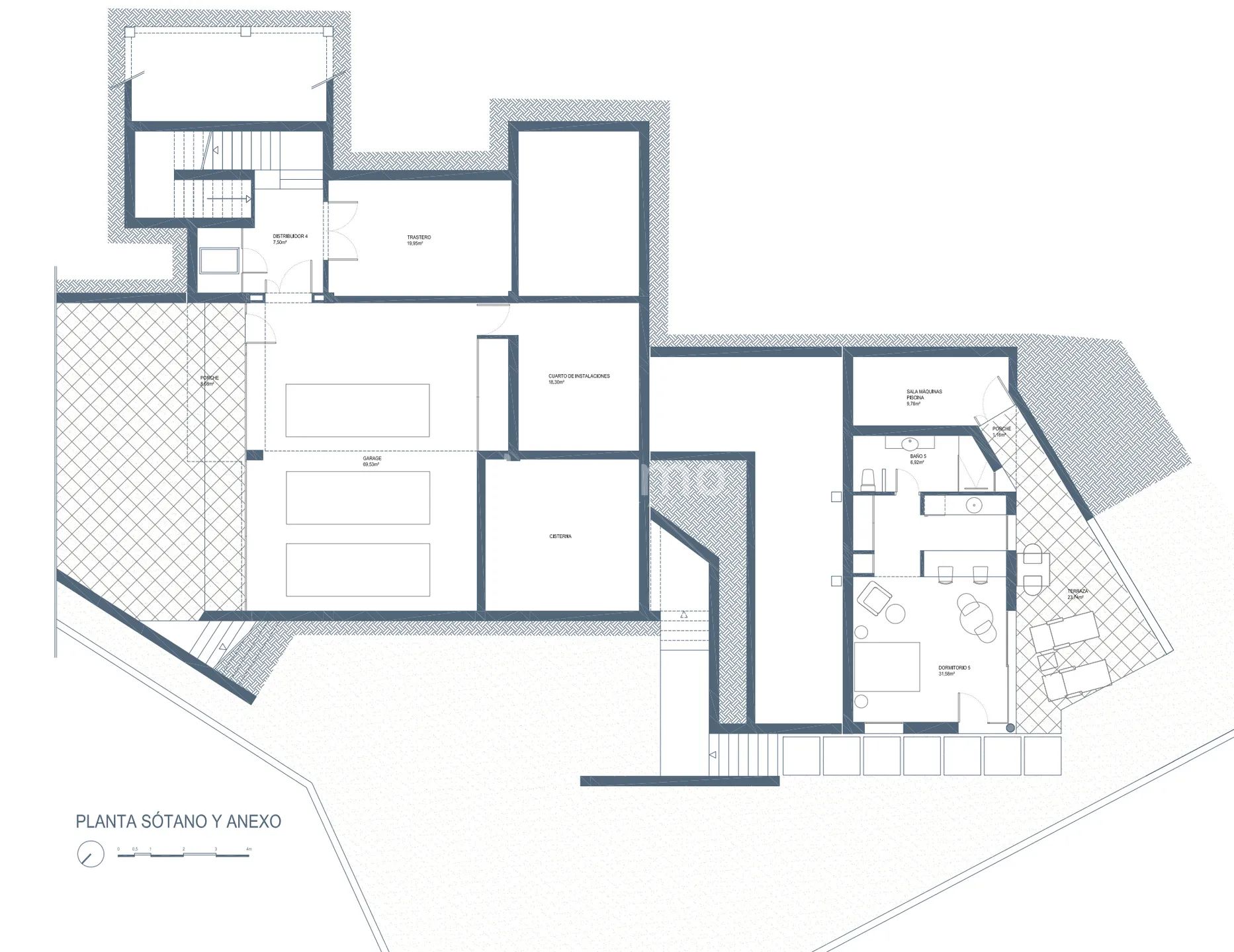 Lujosa villa con vistas al mar y a la puesta de sol en Cala Salada, Ibiza — Floor Plan 2