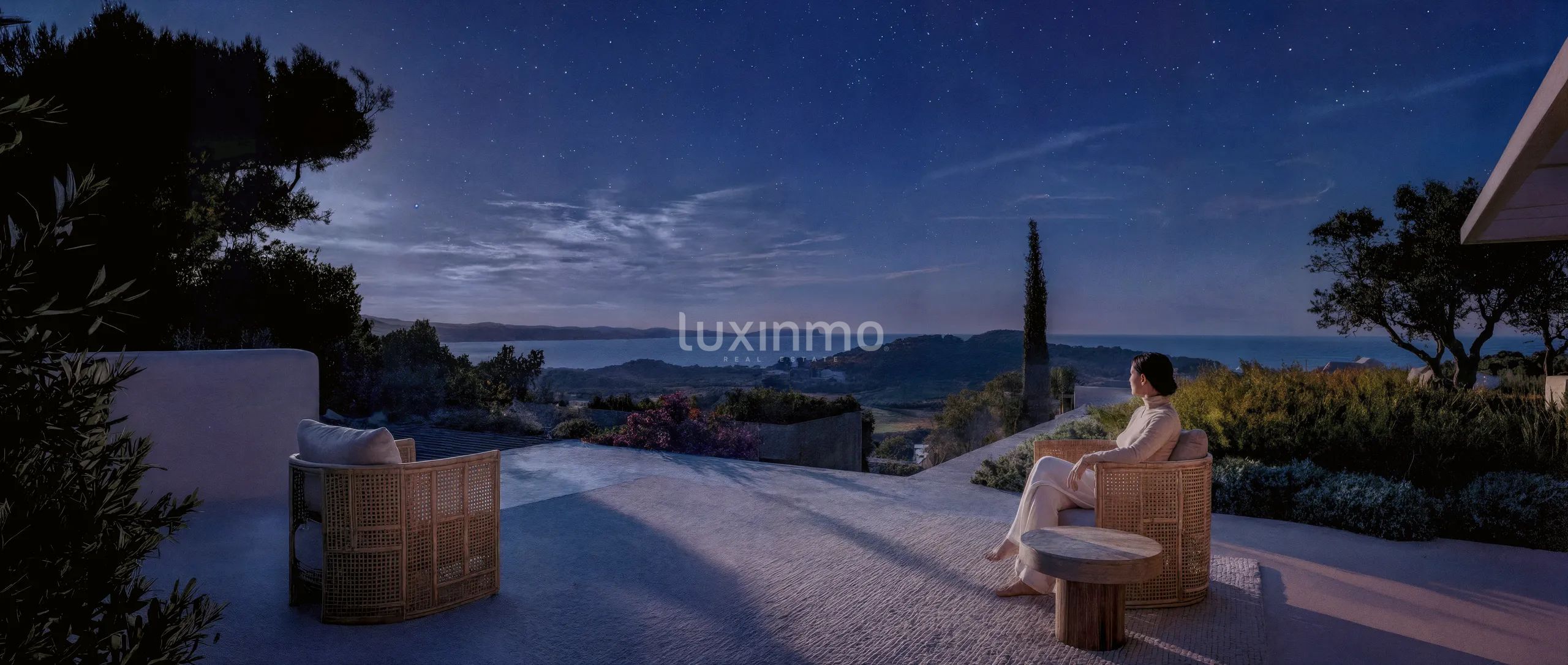 Lujosa villa con vistas al mar y a la puesta de sol en Cala Salada, Ibiza — photo 12