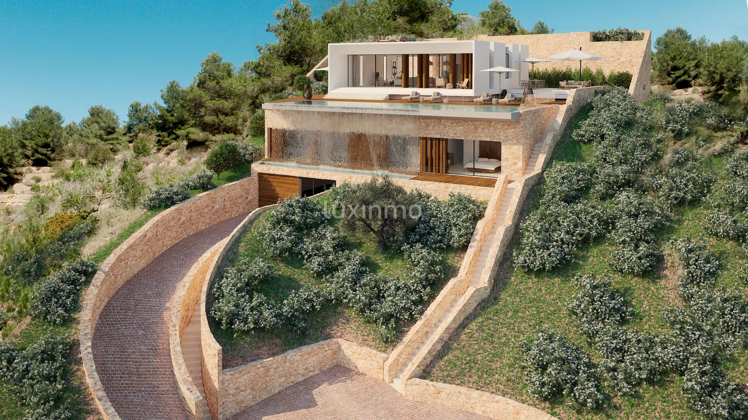 Luxueuse villa avec vue imprenable à Roca Llisa, Santa Eulària — photo 2