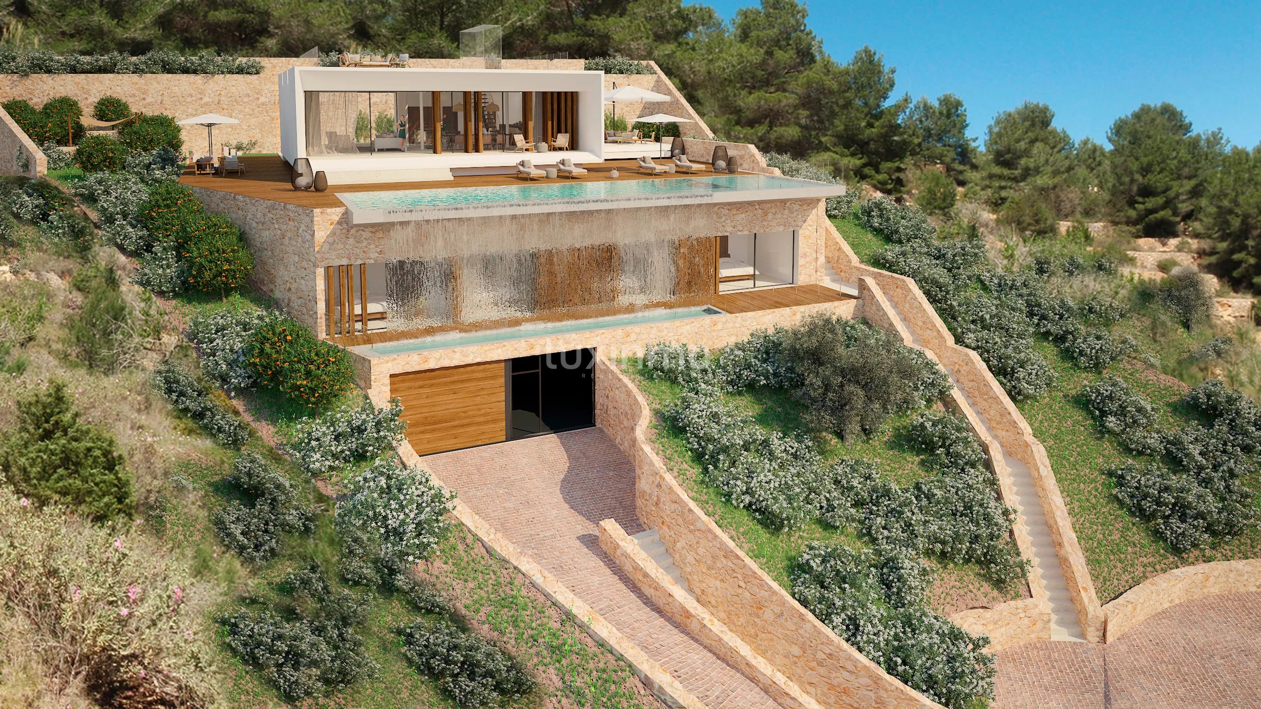 Luxueuse villa avec vue imprenable à Roca Llisa, Santa Eulària — photo 1