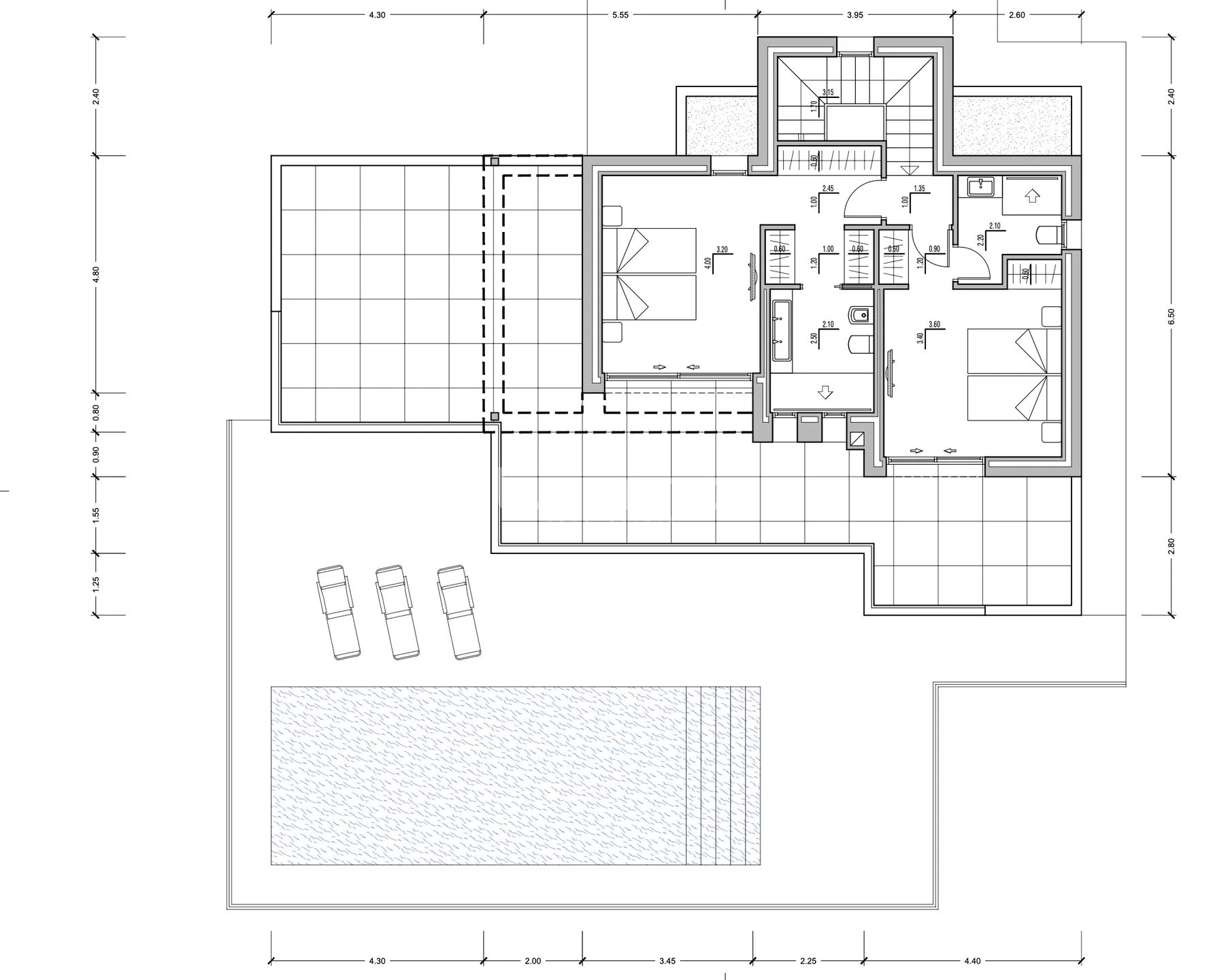 Stunning modern house with private pool & ample privacy in Calpe — Floor Plan 1
