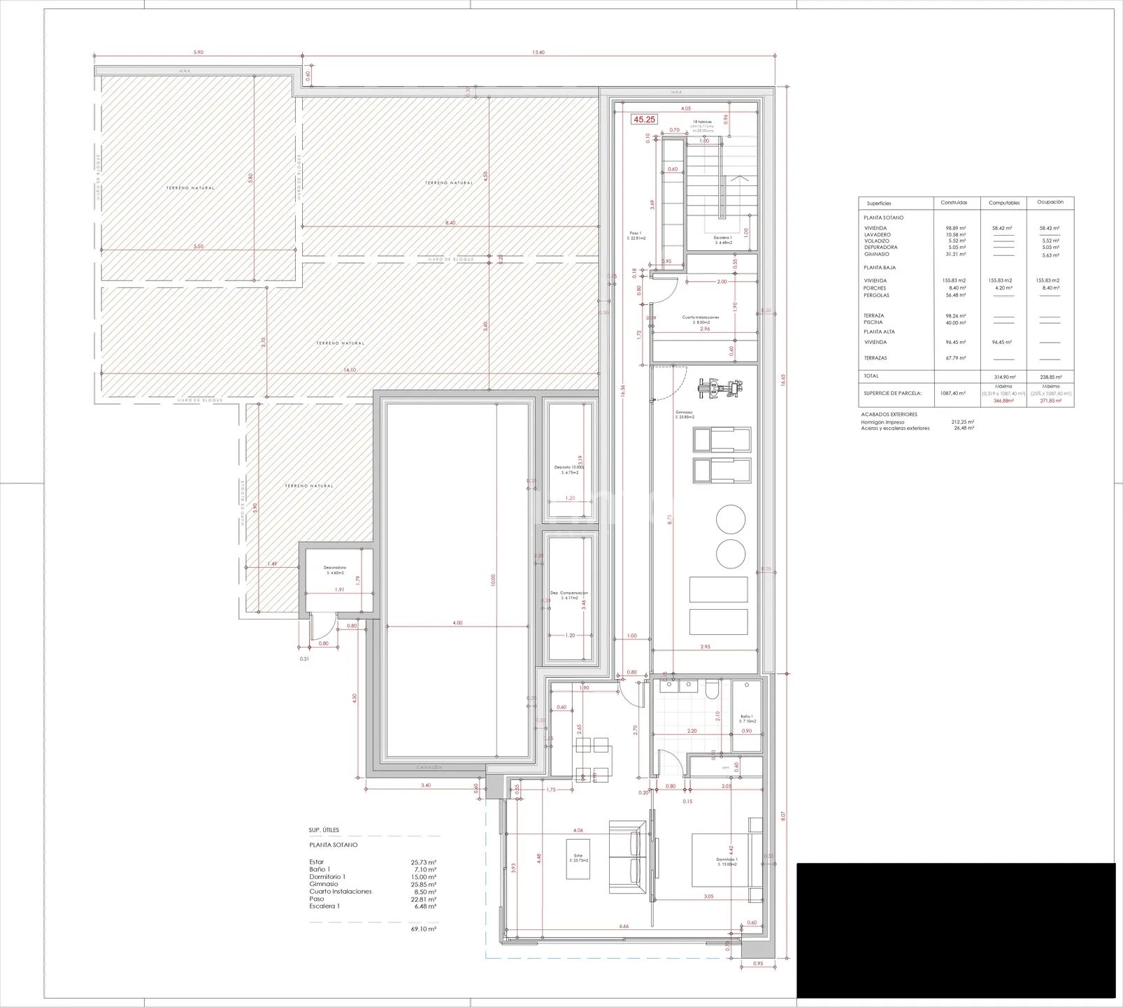 Luxuriöses Einfamilienhaus mit 5 Schlafzimmern und Meerblick in Moraira — Floor Plan 2