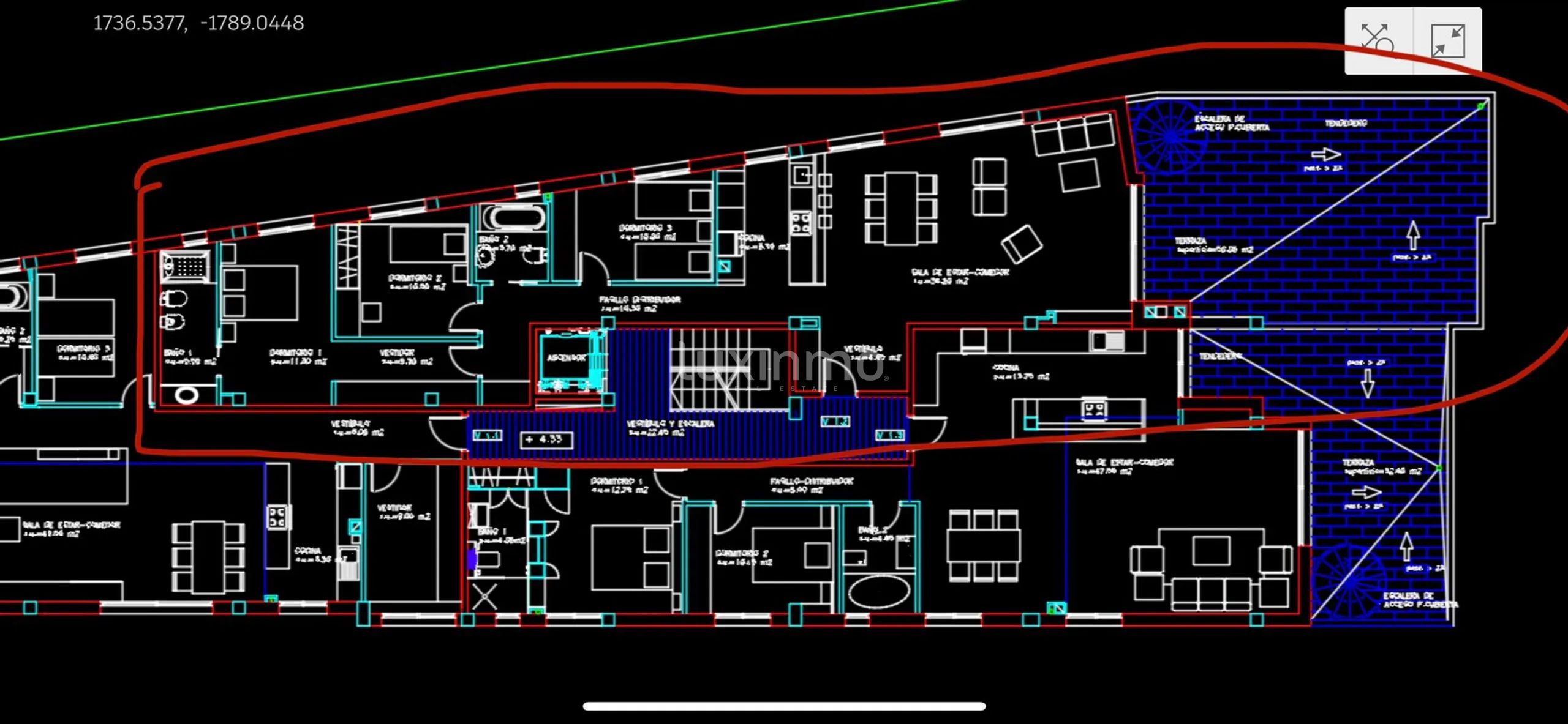 Exclusive Penthouse with Sea Views in Marina Botafoc – Talamanca — Floor Plan 1