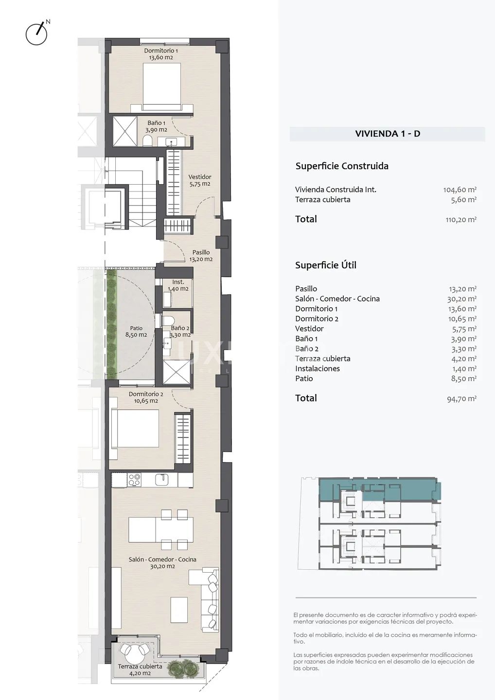 Modern Apartment in Altea Town — Floor Plan 1