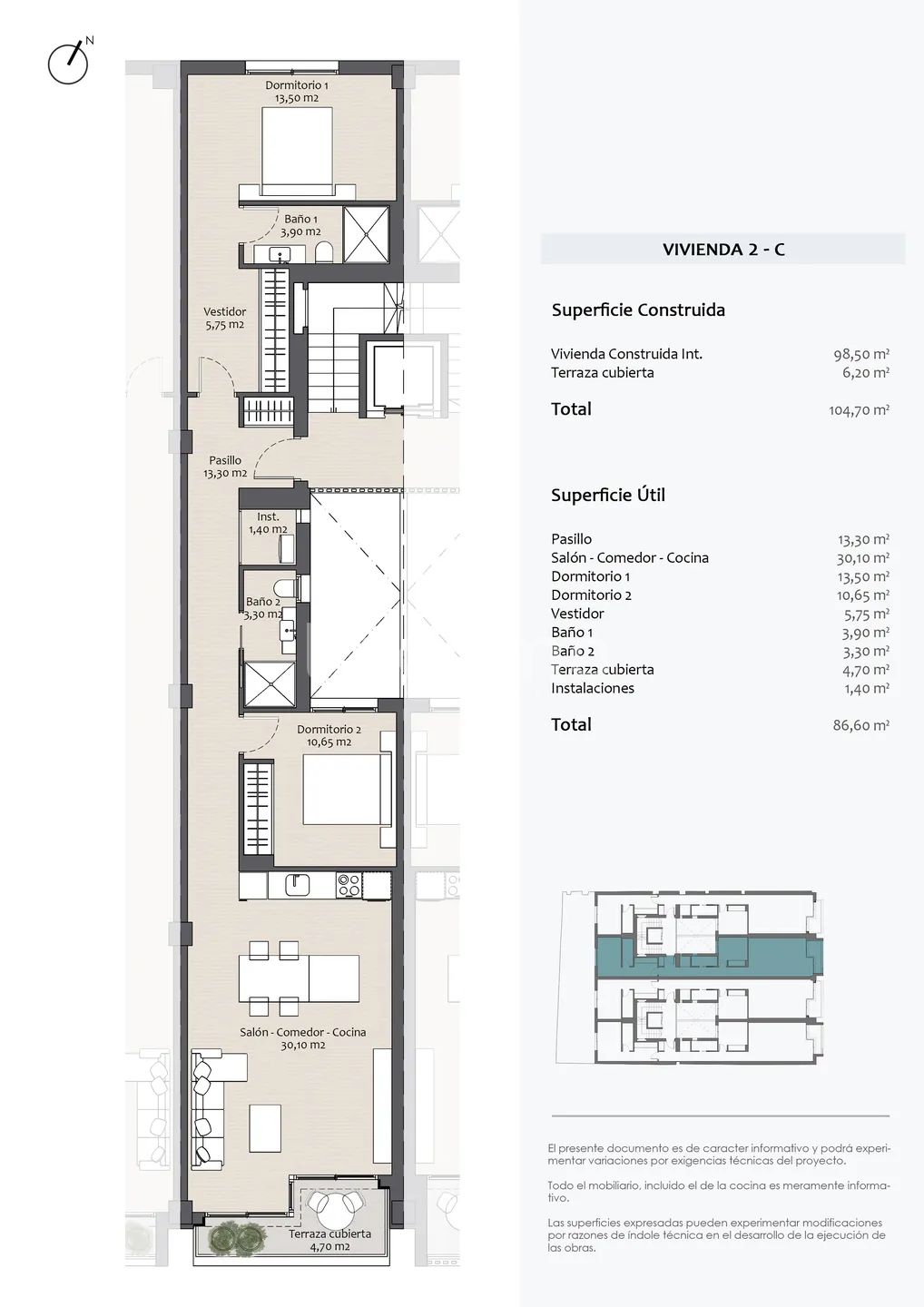 Modern Apartment in Altea Town — Floor Plan 1