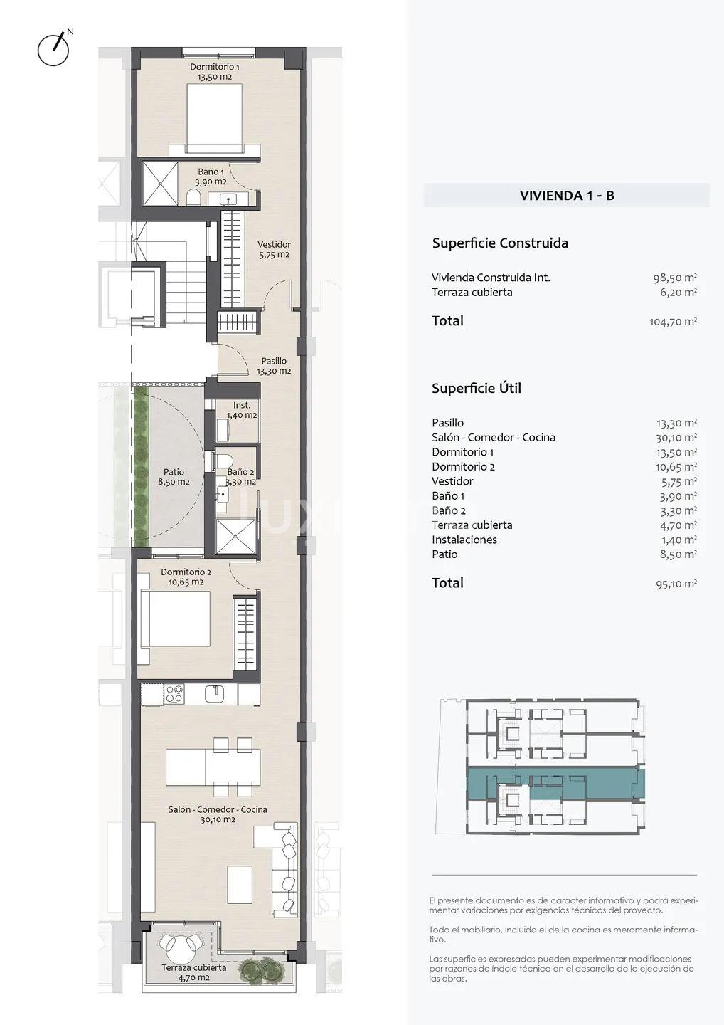 Modern Apartment in Altea Town — Floor Plan 1