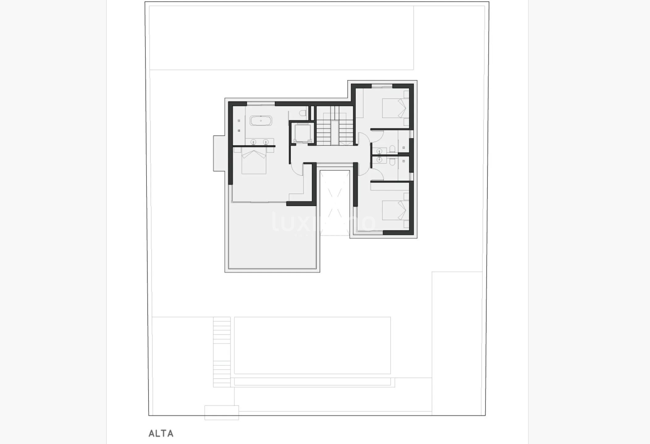 Spacious Luxury villa with garage and sea views in Sierra Cortina for sale — Floor Plan 3