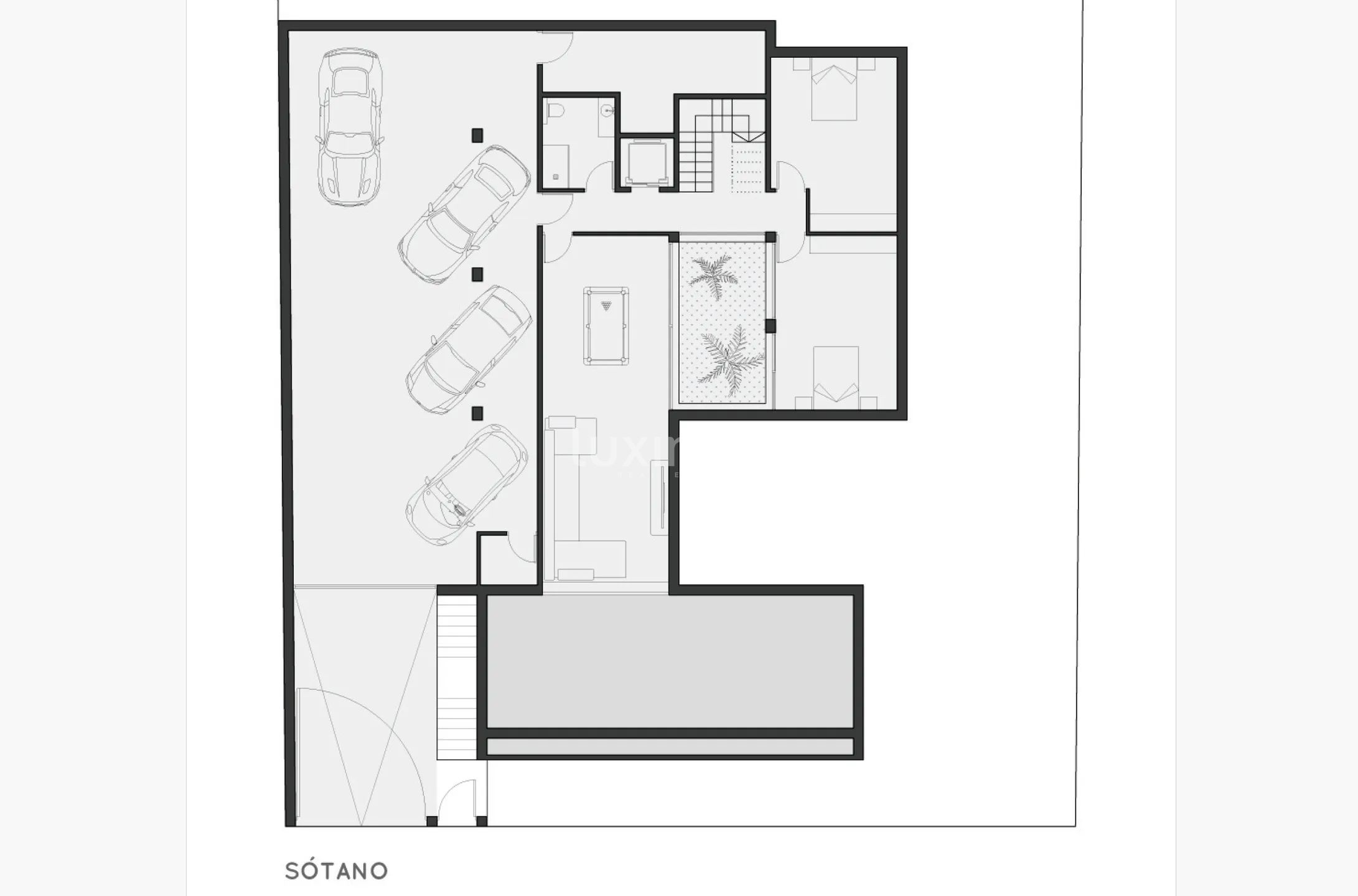 Spacious Luxury villa with garage and sea views in Sierra Cortina for sale — Floor Plan 1