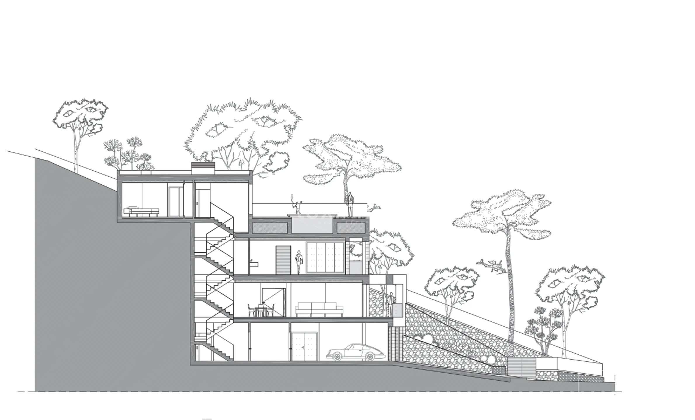 Striking Contemporary Villa in Cala Llonga, Seamlessly Integrated into Nature — Floor Plan 1