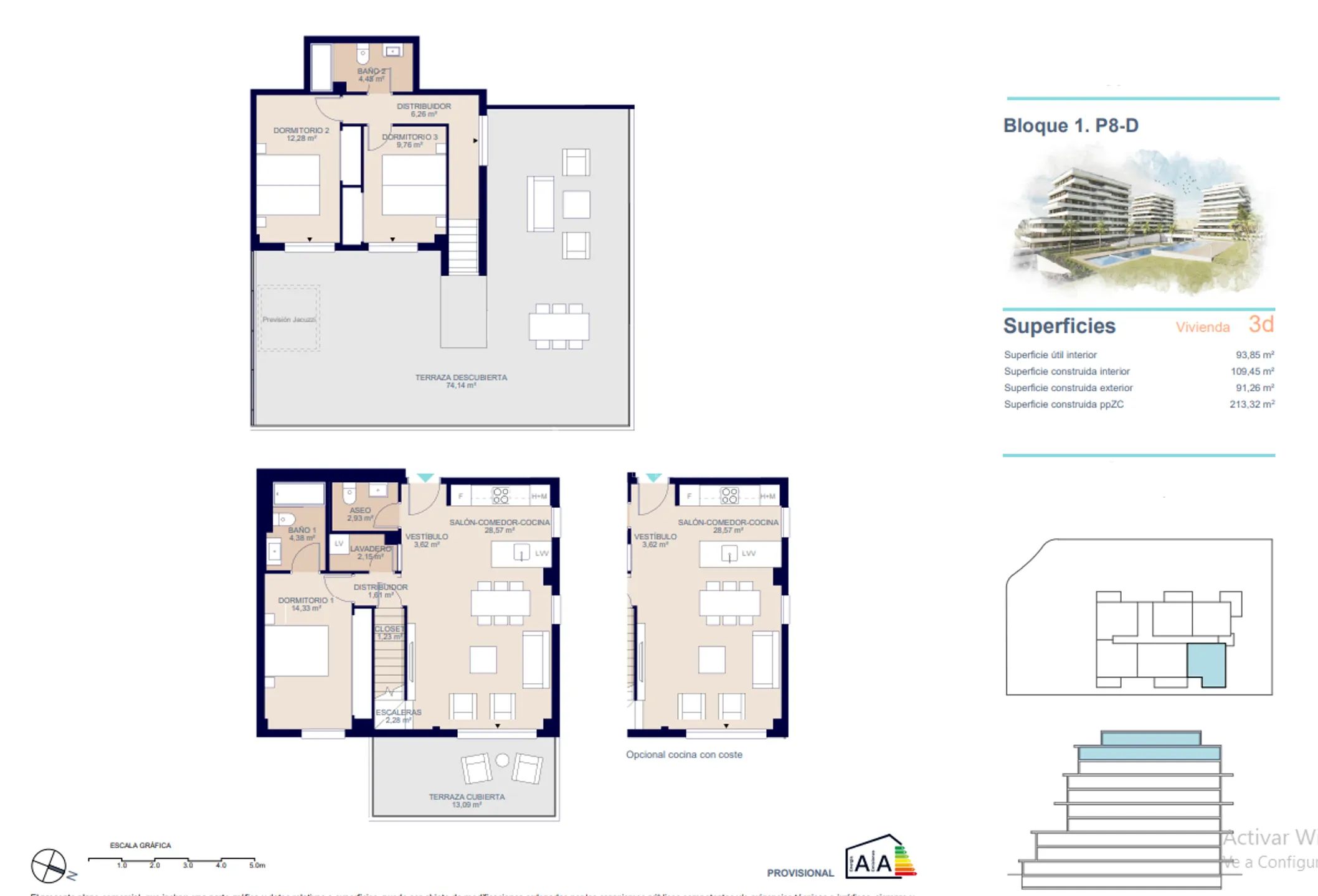 Modern Apartment in Playa de Torres — Floor Plan 1