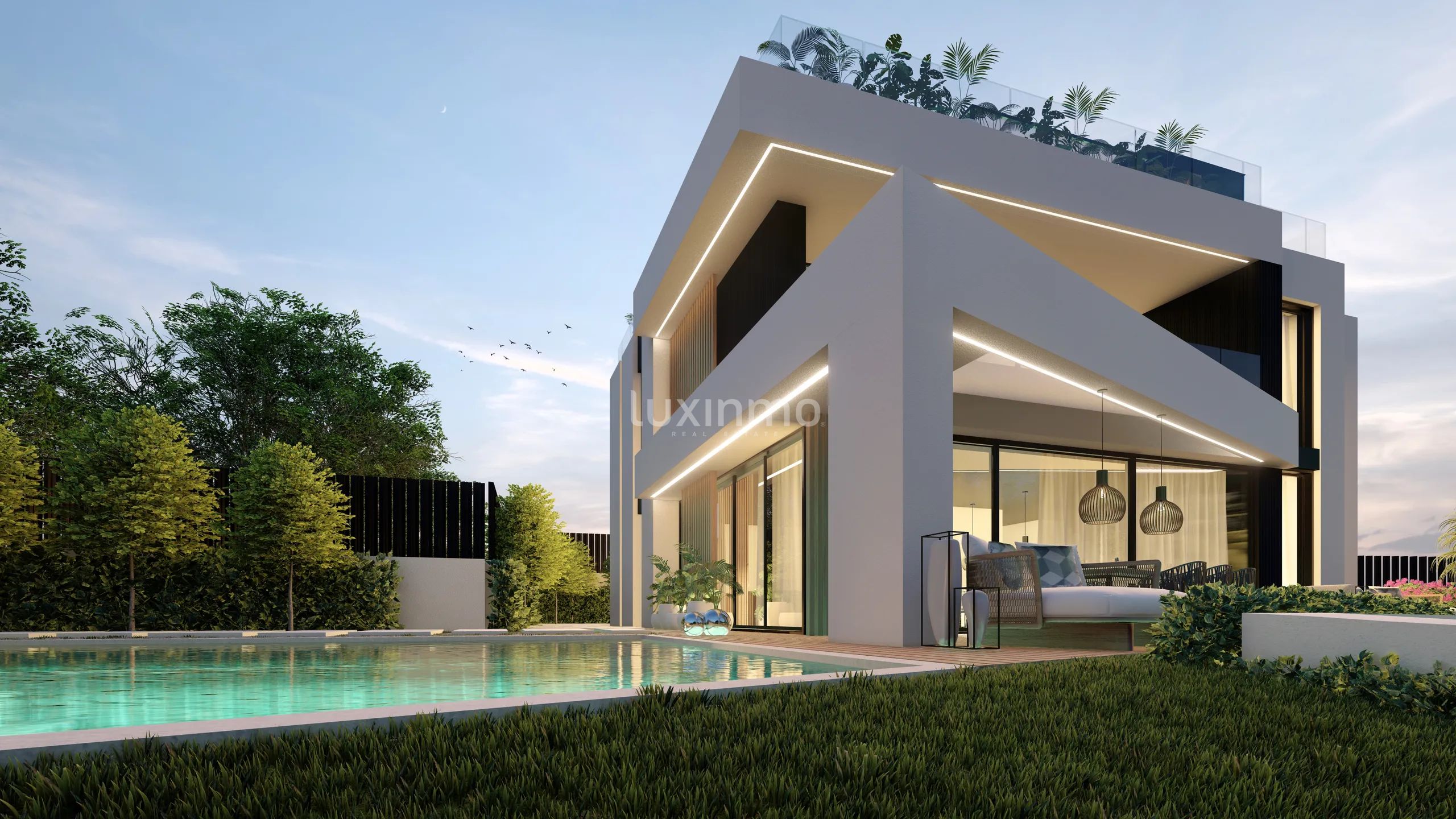 Luxurious modern sea view villa in Cap Martinet — photo 17
