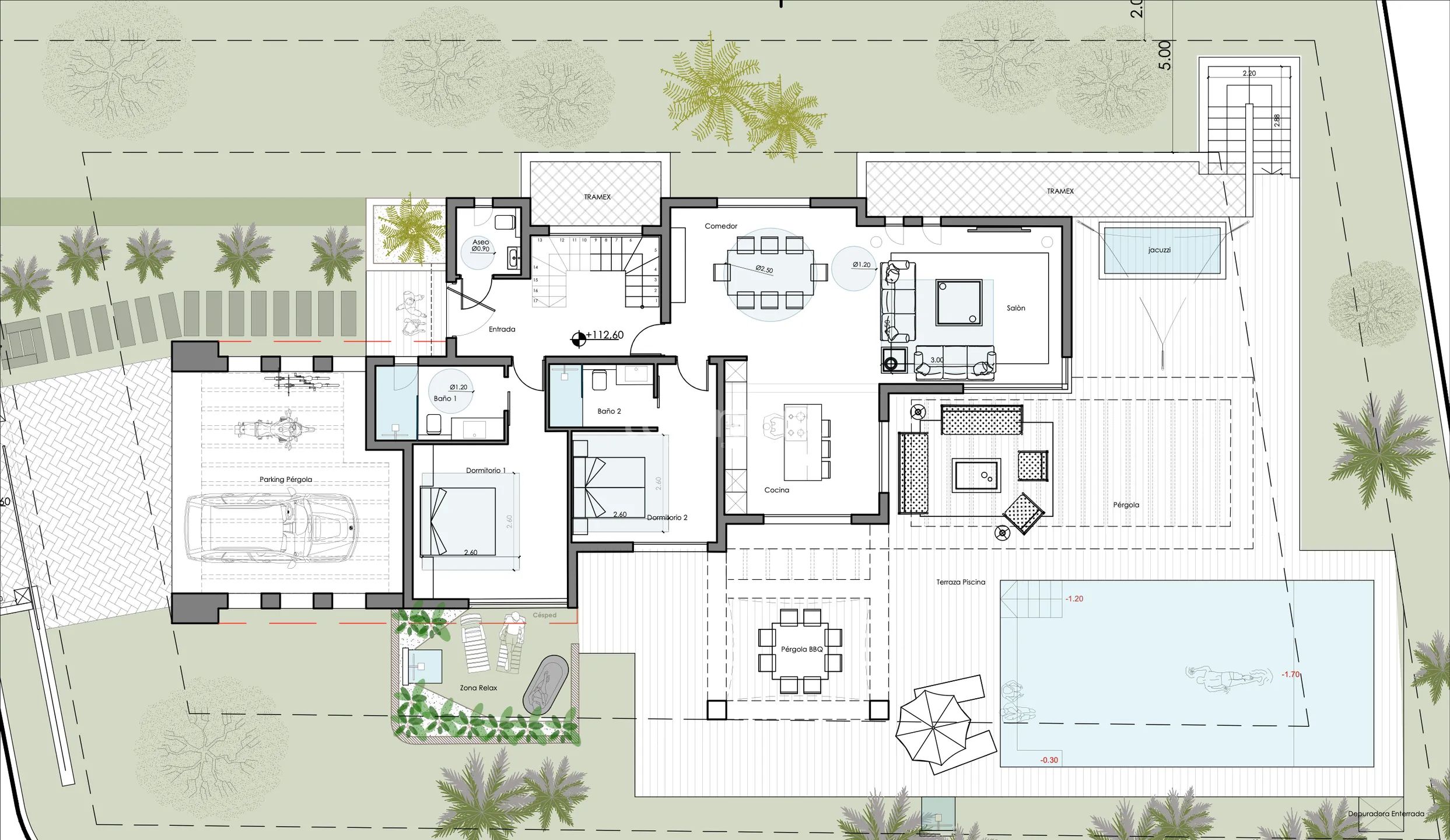 Stunning Modern House in Costa Nova Jávea — Floor Plan 1