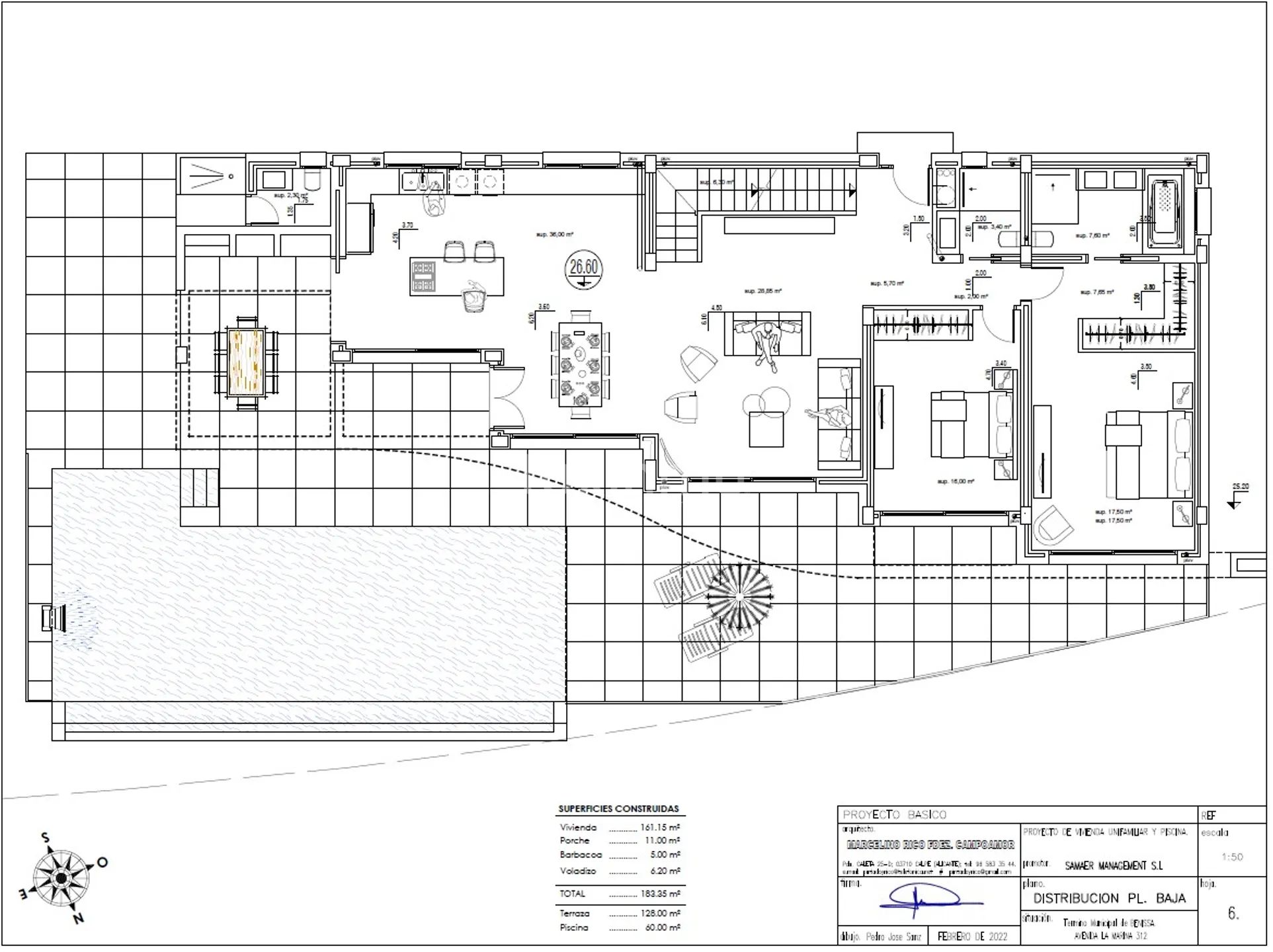 Luxury Villa in La Fustera with Sea Views — Floor Plan 3