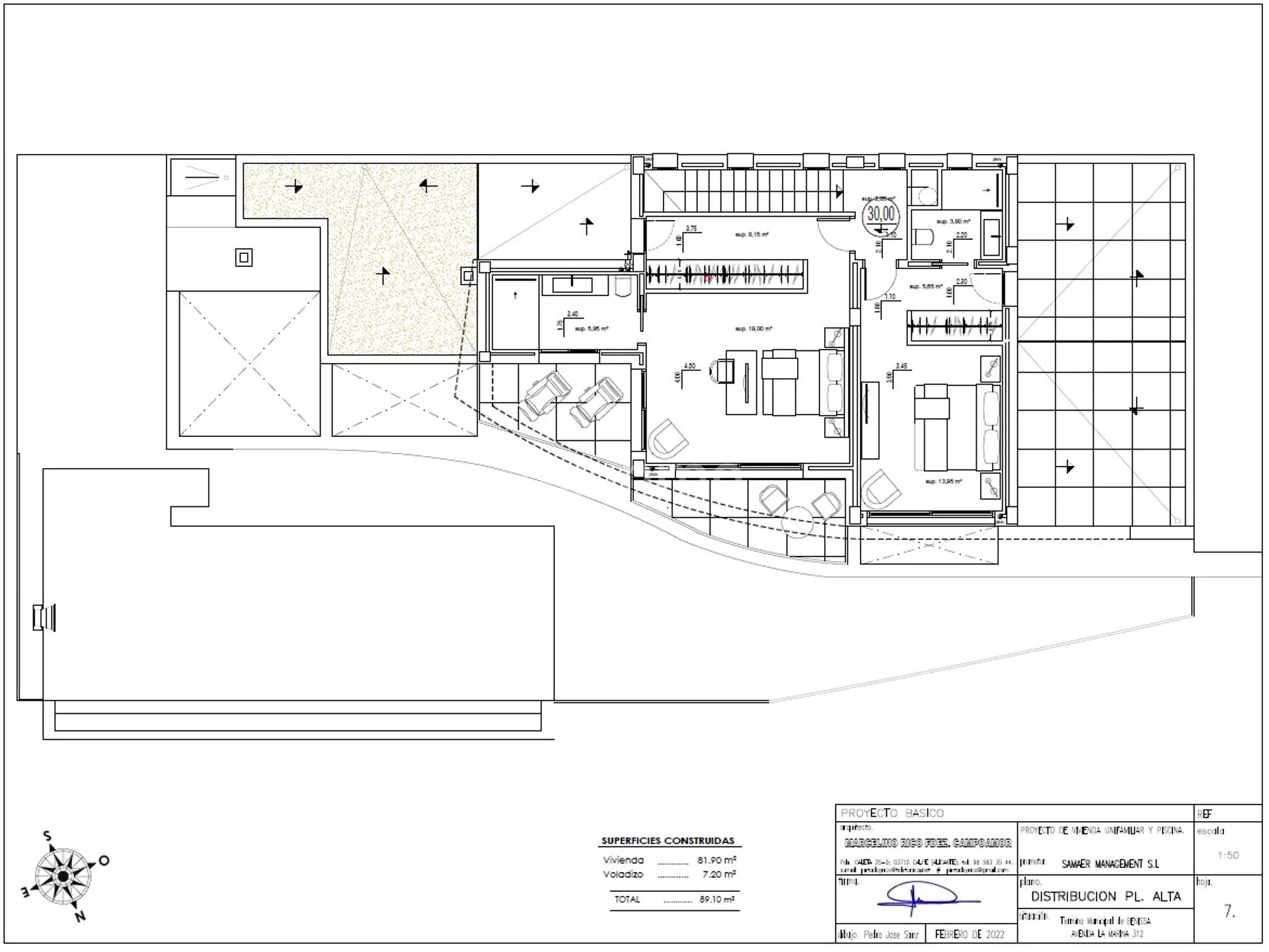 Luxury Villa in La Fustera with Sea Views — Floor Plan 2