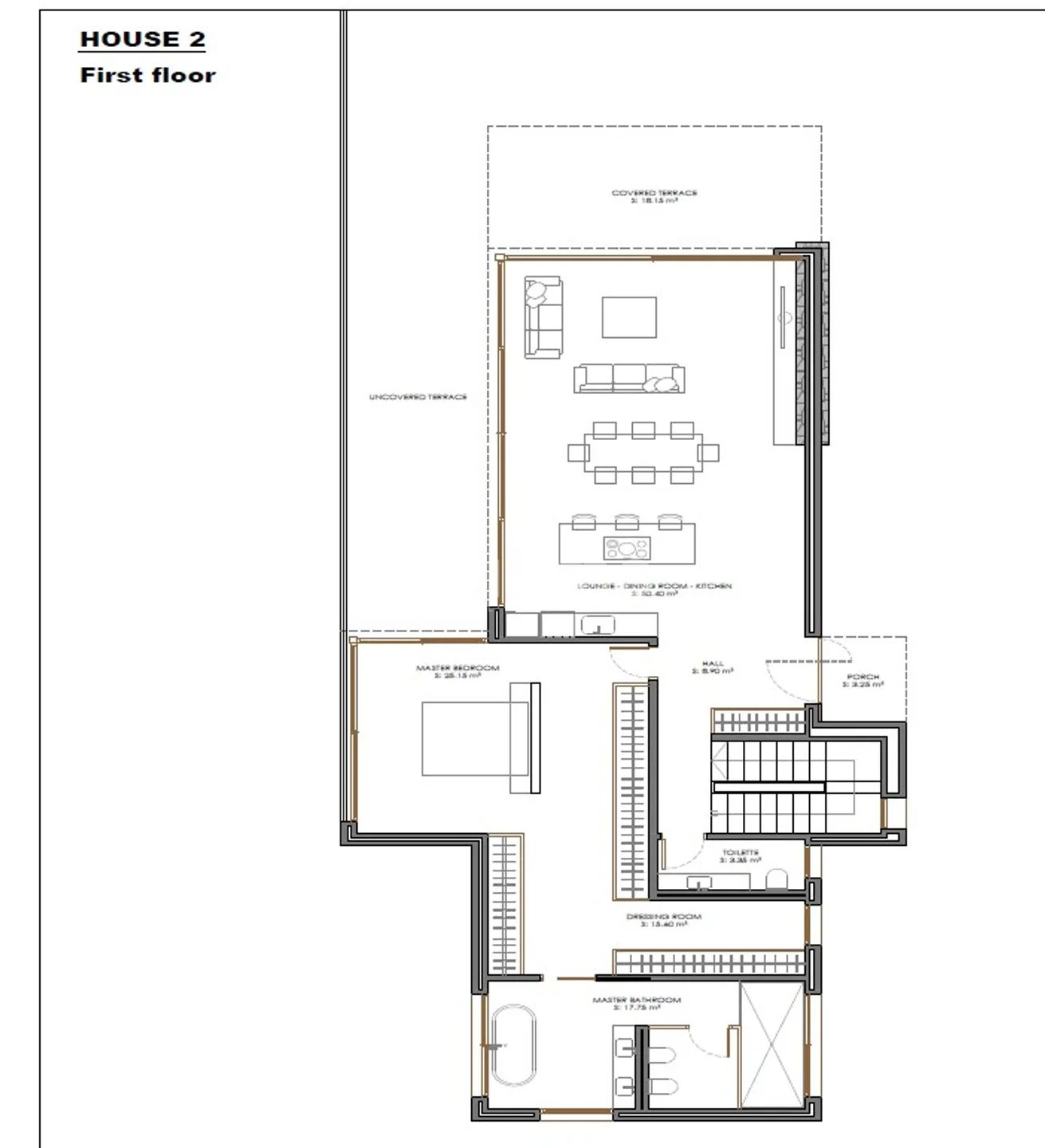 New built house in the area of Altea Hills — Floor Plan 2