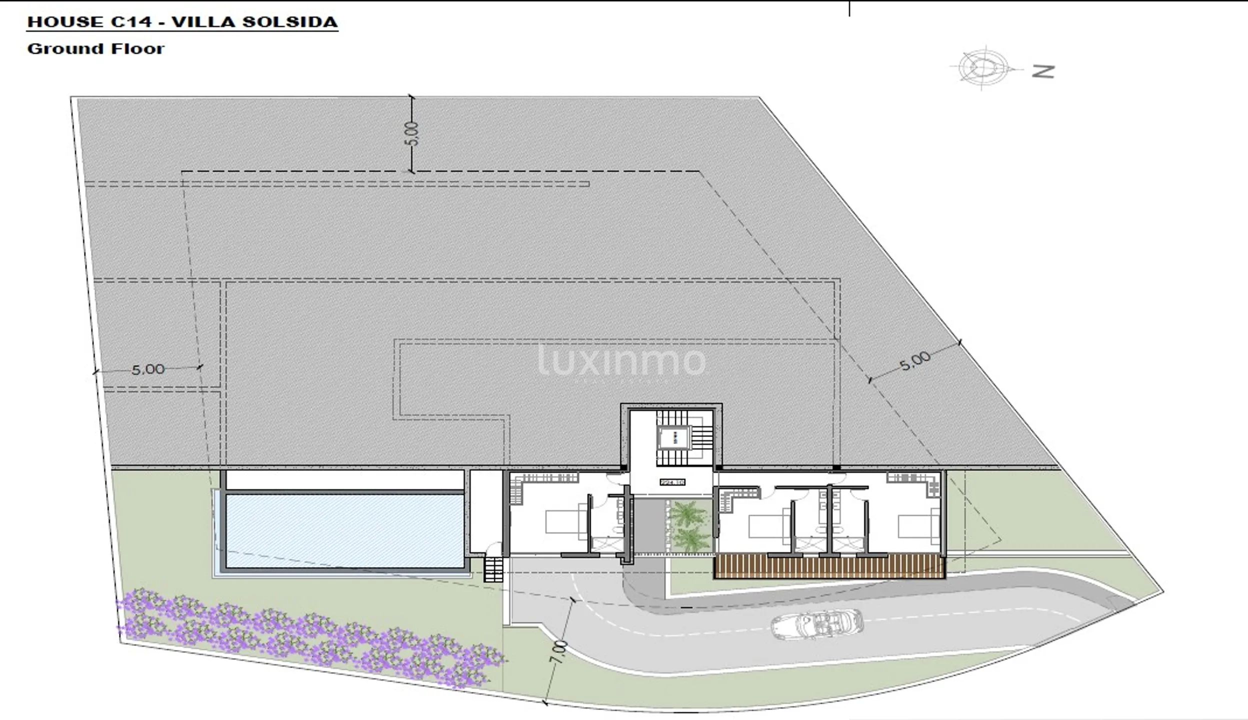 New modern villa in the area of Altea Hills — Floor Plan 2