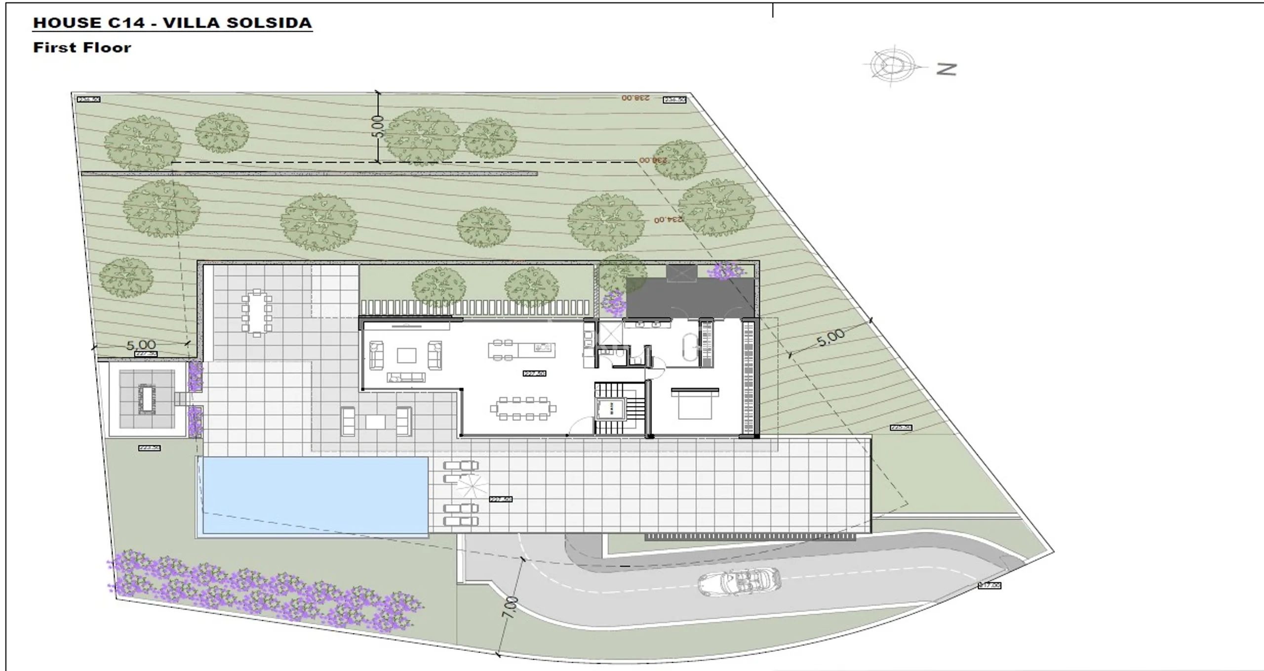 New modern villa in the area of Altea Hills — Floor Plan 3