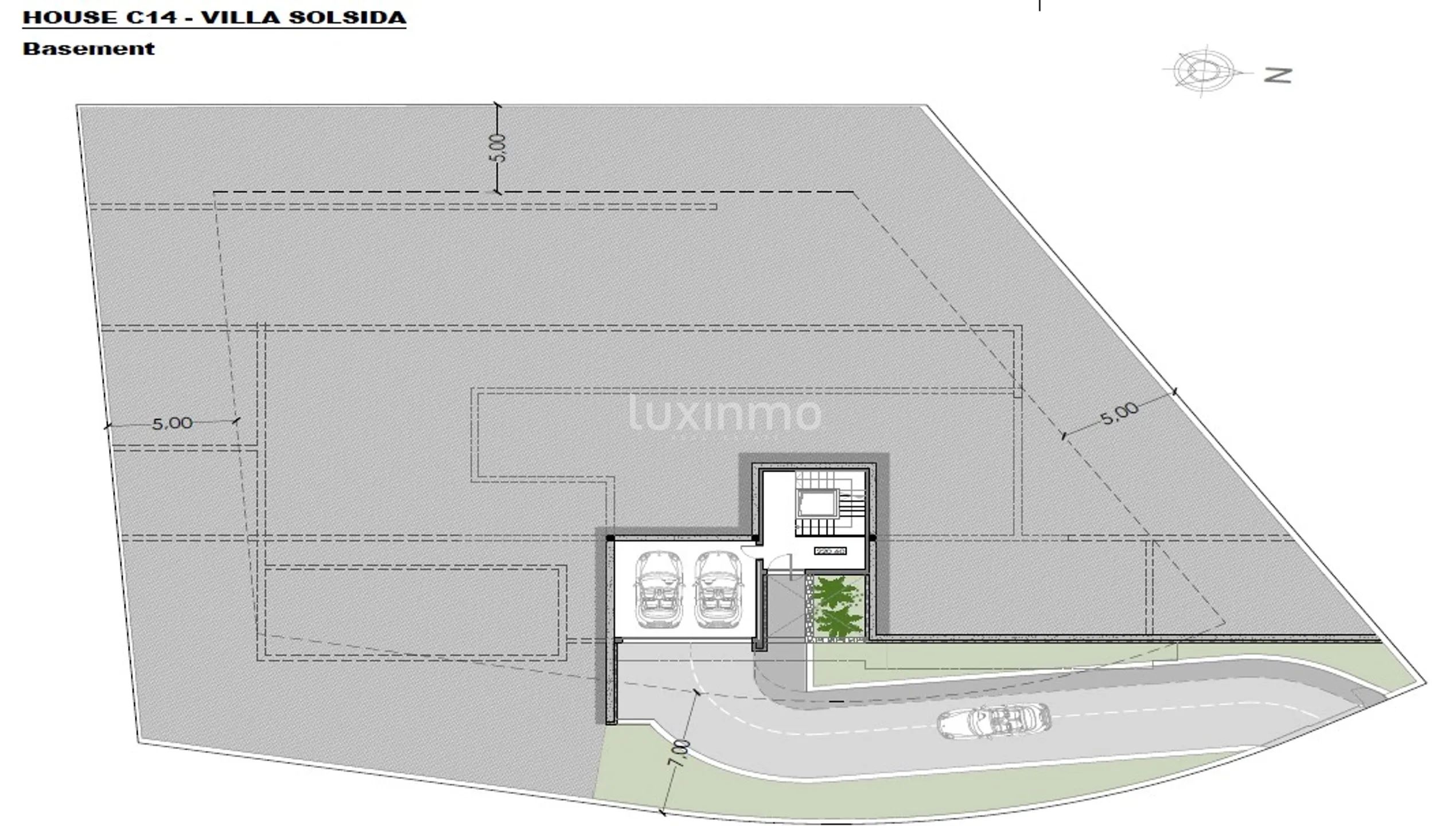 New modern villa in the area of Altea Hills — Floor Plan 1