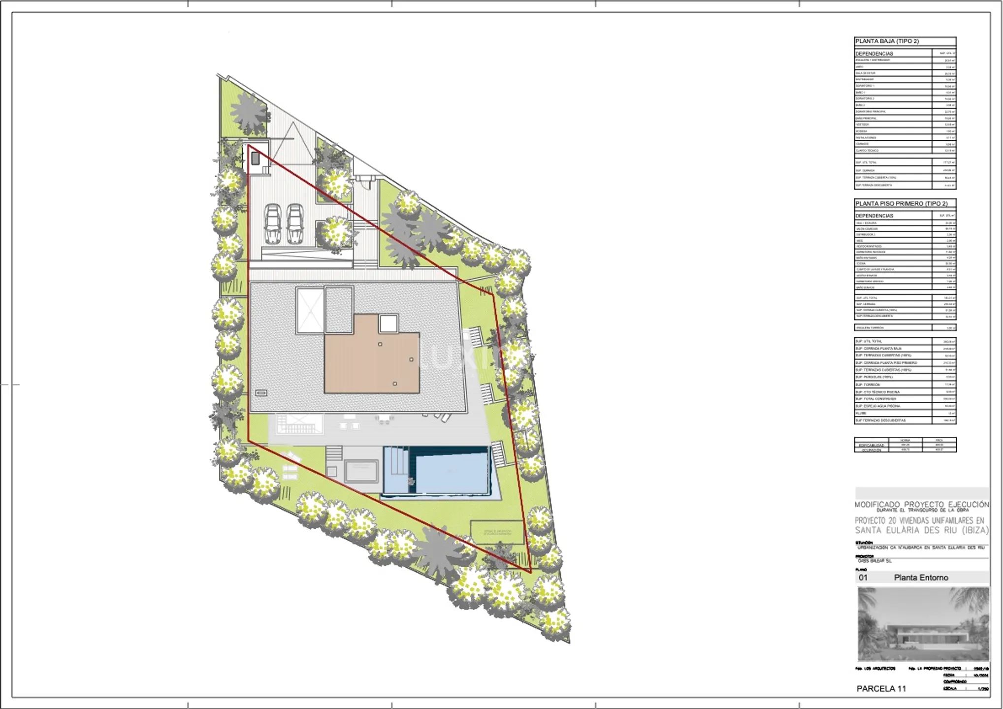Stunning luxury contemporary villa with sea views in Can Aubarca — Floor Plan 1