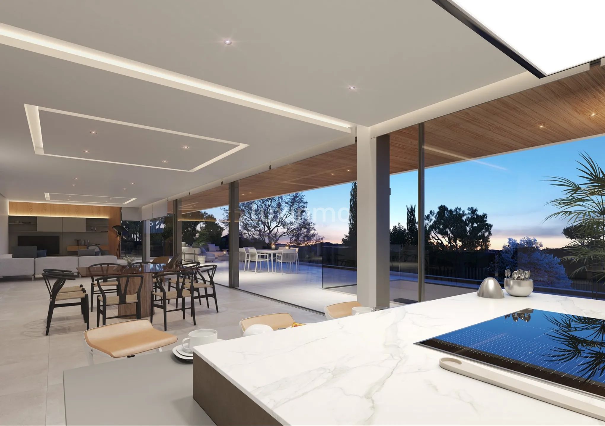 Stunning luxury contemporary villa with sea views in Can Aubarca — photo 25