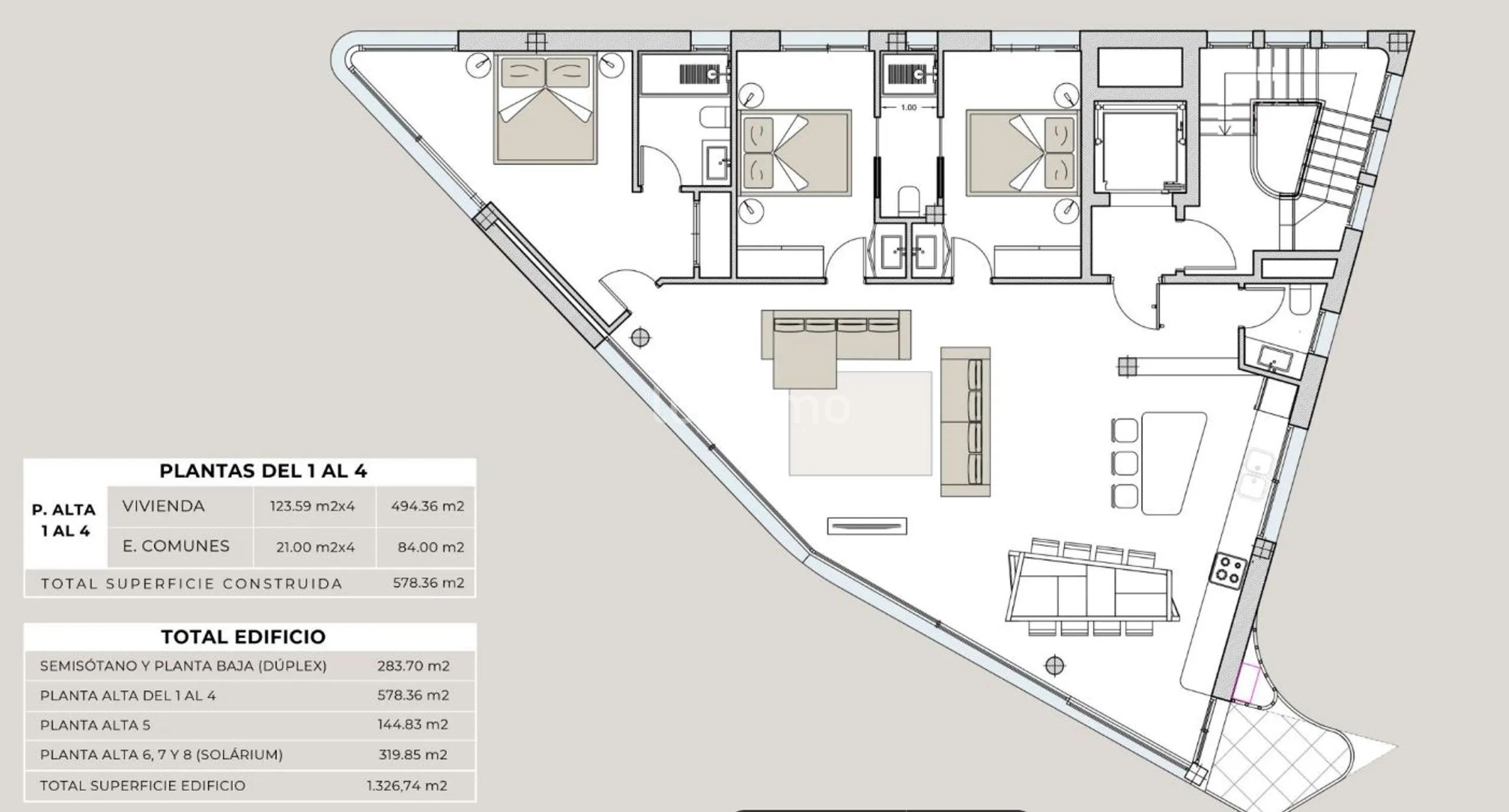Modern Apartment in Finestrat — Floor Plan 1